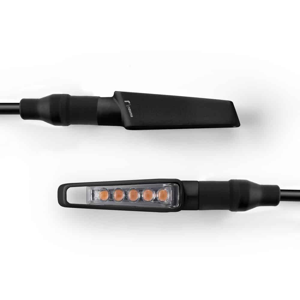 Rizoma LED Lauflicht-Blinkerpaar Vision M8 TS130B schwarz - Motorradteile & Ersatzteile - Beleuchtung