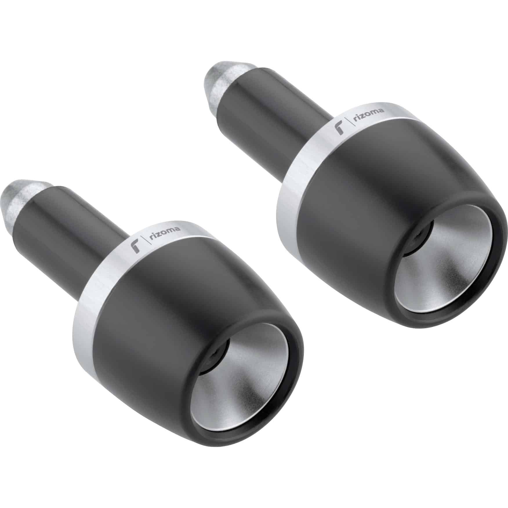 Rizoma Lenkerendenpaar MA532A silber/schwarz - Motorradteile & Ersatzteile - Lenker
