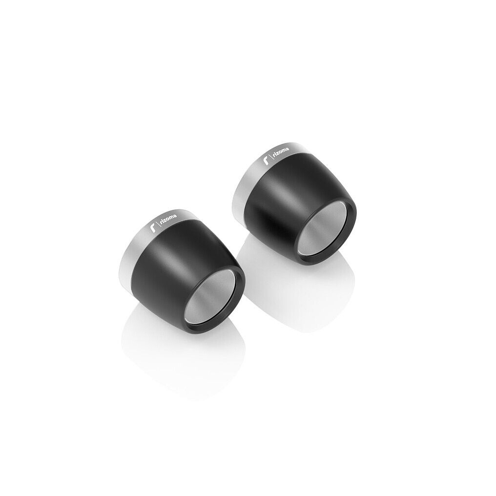 Rizoma Lenkerendenpaar Ø32mm MA542A silber/schwarz - Motorradteile & Ersatzteile - Lenker