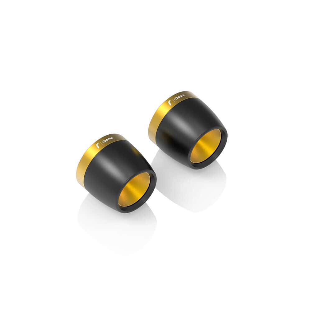Rizoma Lenkerendenpaar Ø32mm MA542G gold/schwarz - Motorradteile & Ersatzteile - Lenker