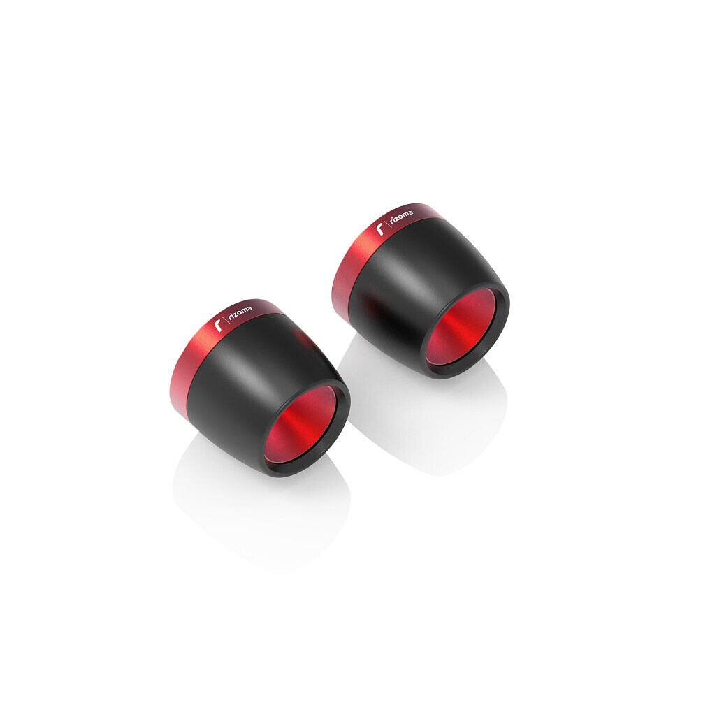 Rizoma Lenkerendenpaar Ø32mm MA542R rot/schwarz - Motorradteile & Ersatzteile - Lenker