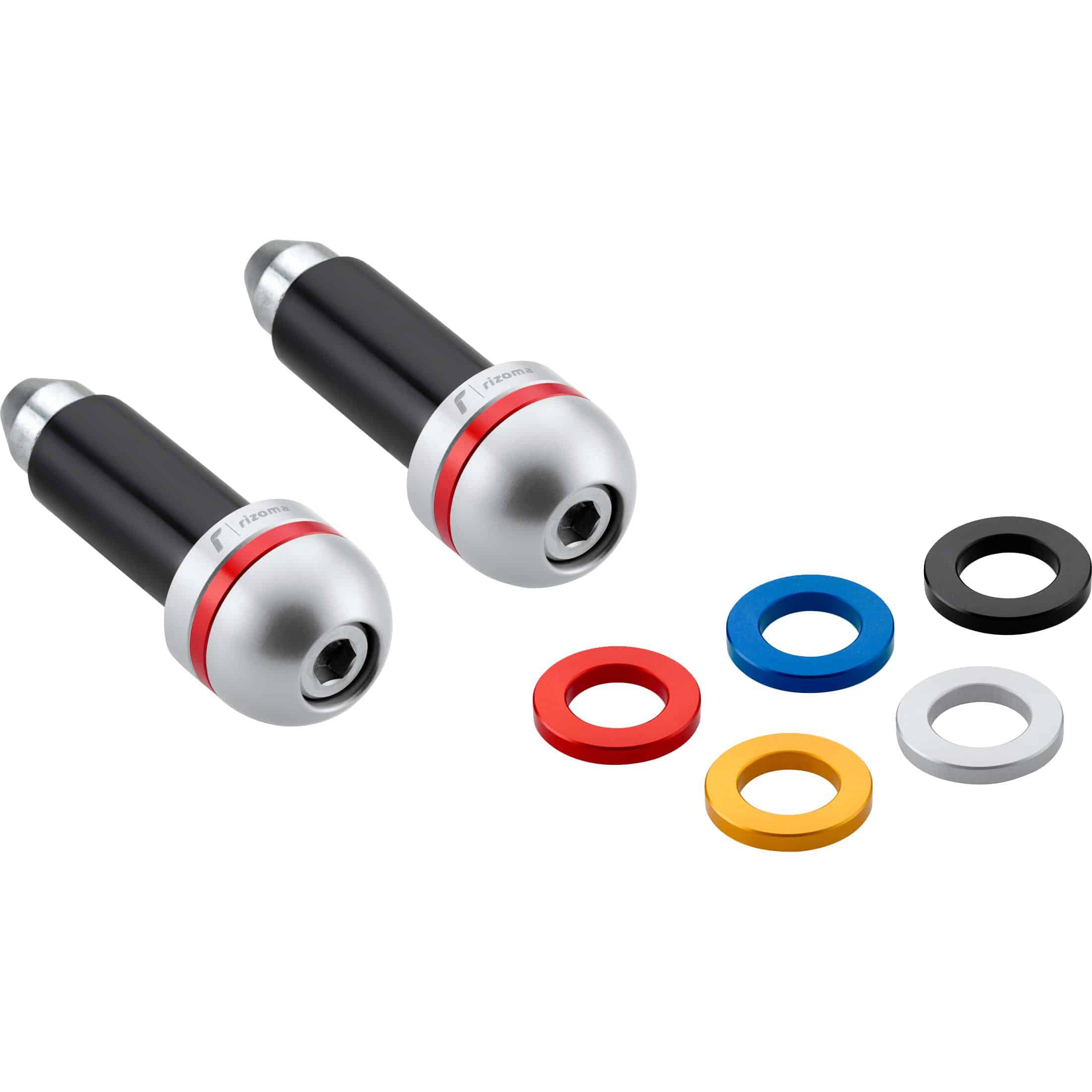 Rizoma Lenkerendenpaar Switch MA530 silber eloxiert - Motorradteile & Ersatzteile - Lenker