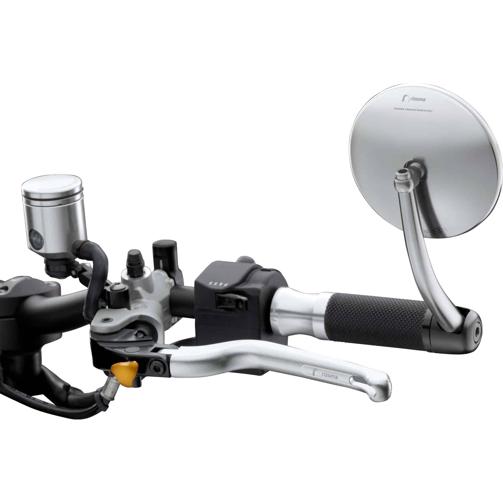 Rizoma Lenkerendenspiegel M6 Spirit RS Alu BS192A silber - Motorradteile & Ersatzteile - Motorradspiegel