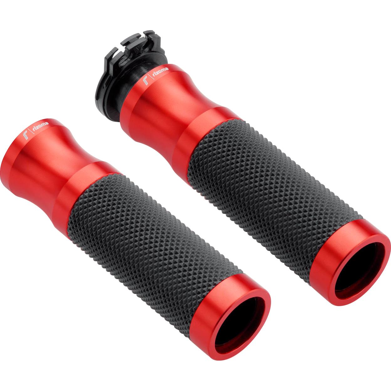 Rizoma Lenkergriffe Sport Alu für 22mm GR205R rot - Motorradteile & Ersatzteile - Lenker