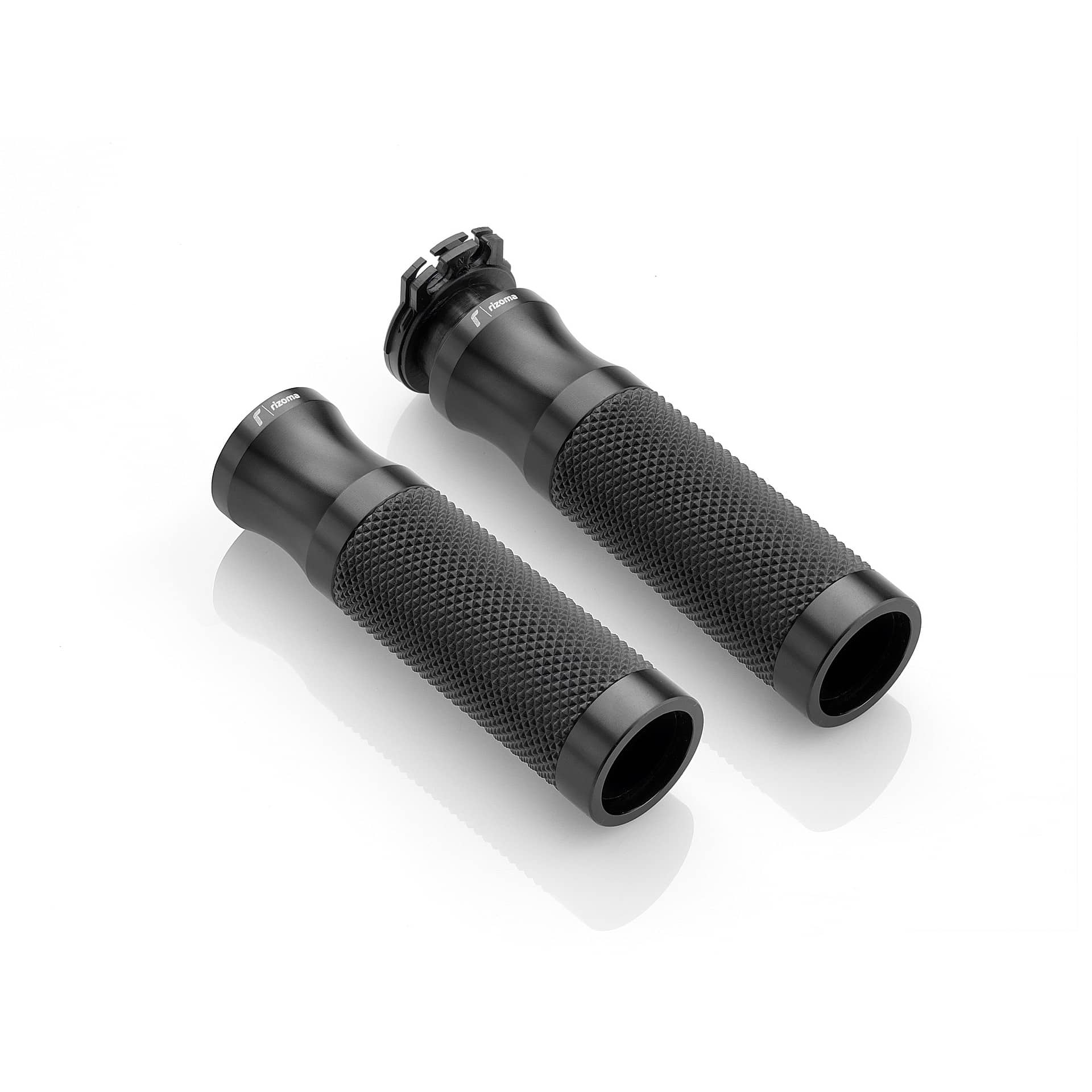 Rizoma Lenkergriffe Sport Alu für 22mm GR258B schwarz für Vespa GTV - Motorradteile & Ersatzteile - Lenker