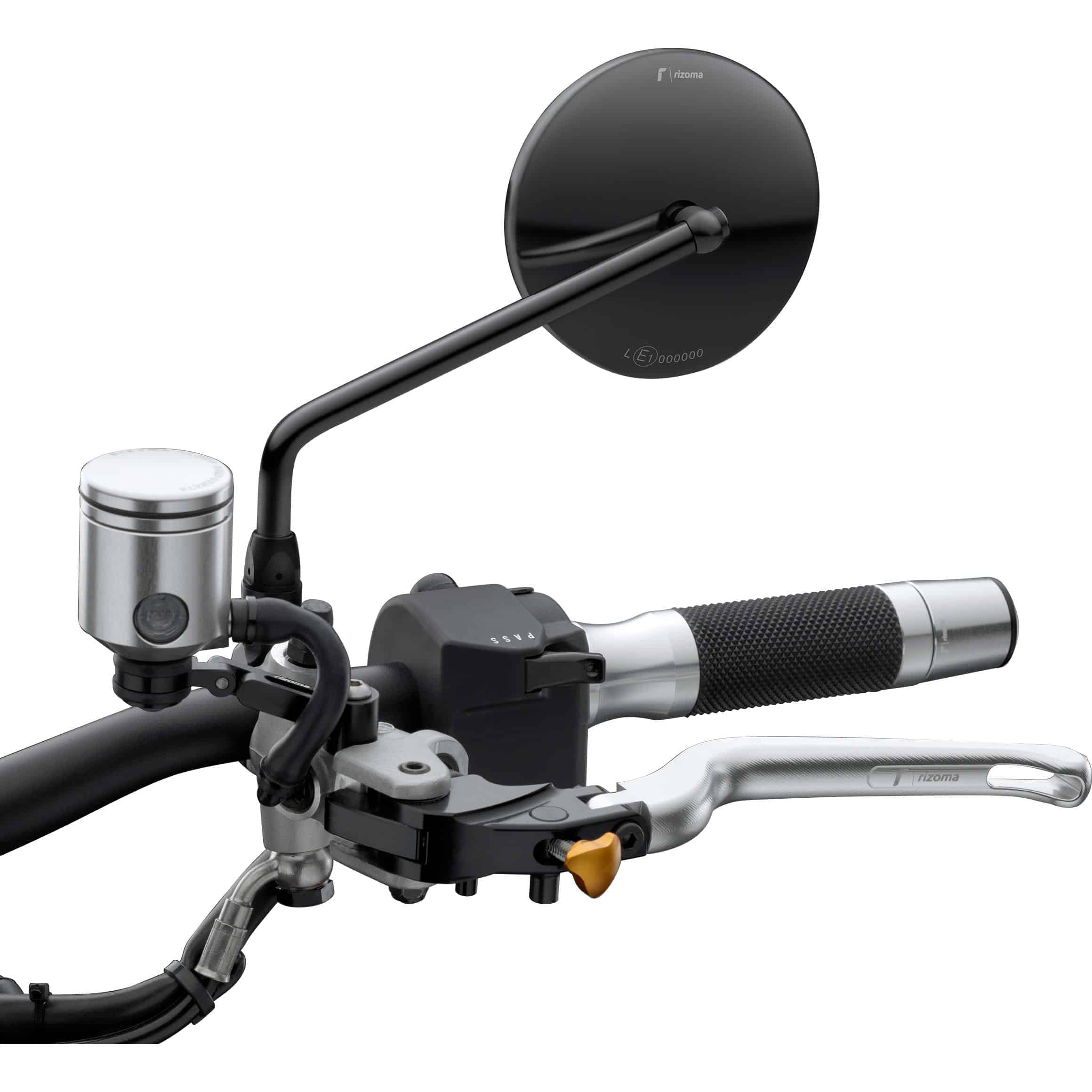 Rizoma Lenkerspiegel One BS251B schwarz für Harley-Davidson/BMW - Motorradteile & Ersatzteile - Motorradspiegel