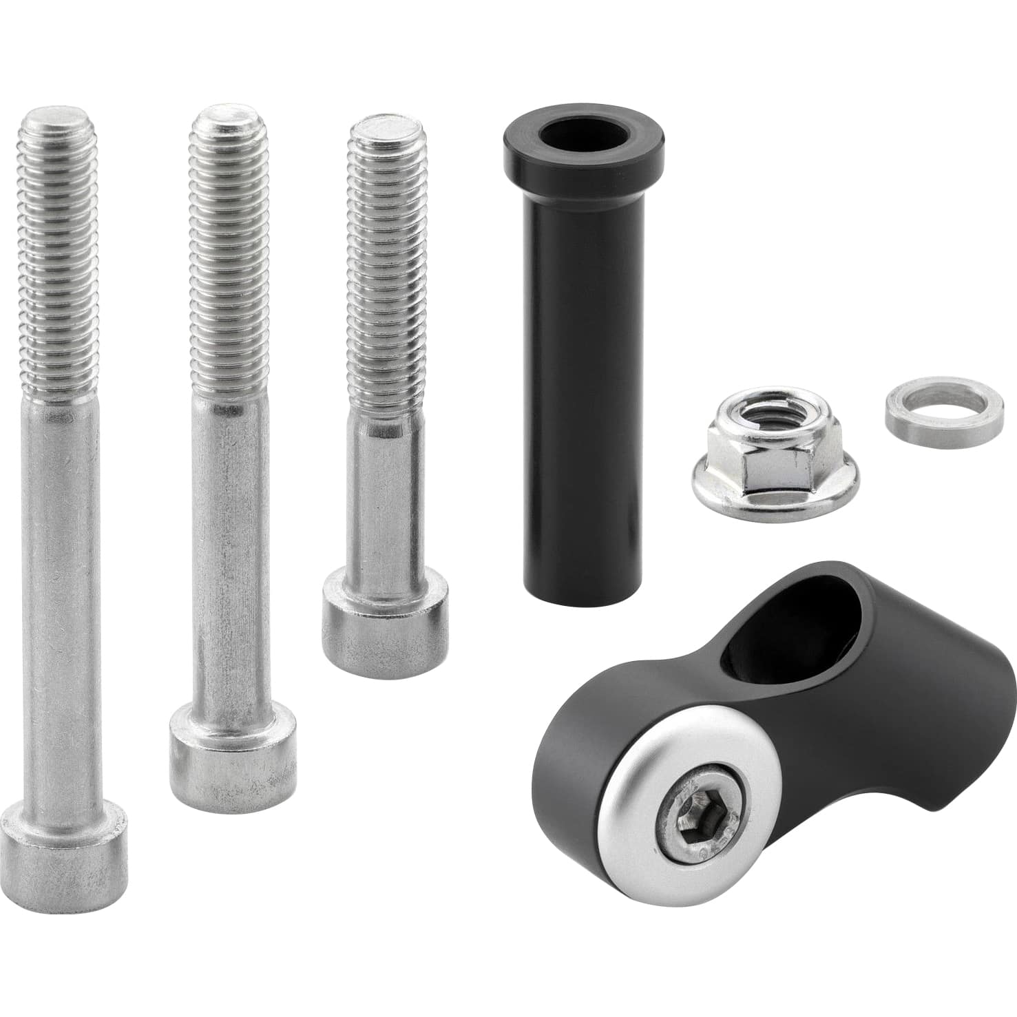 Rizoma Lenkerspiegelaufnahme BS714B für BMW/Harley schwarz - Motorradteile & Ersatzteile - Motorradspiegel