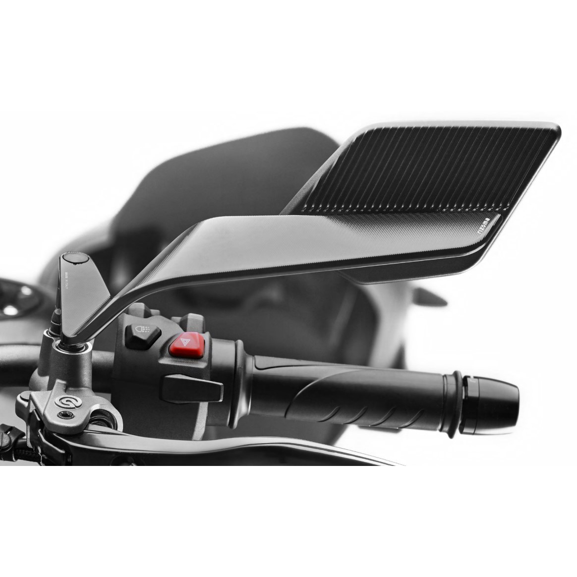 Rizoma Lenkerspiegelpaar ohne Aufnahme Stealth-Max Naked BSN140B sc - Motorradteile & Ersatzteile - Motorradspiegel