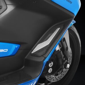 Rizoma Trittbrettverkleidung Alu ZYF063A silber für Yamaha XP 560 T - Motorradteile & Ersatzteile - Fußrasten & Hebel