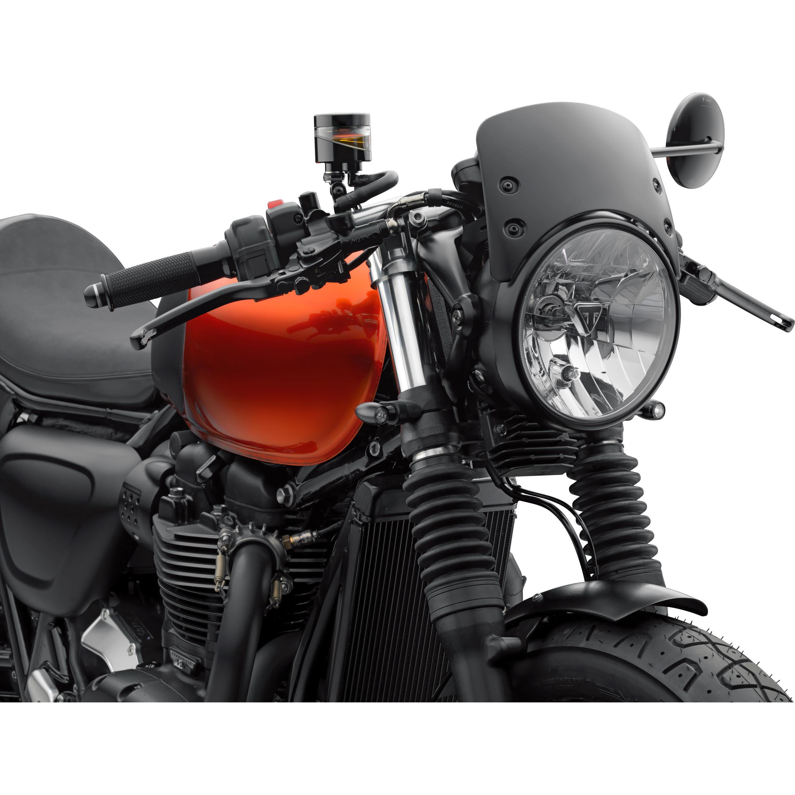 Rizoma Windschild Alu kurz CF011B ohne Anbausatz schwarz - Motorradteile & Ersatzteile - Anbauteile