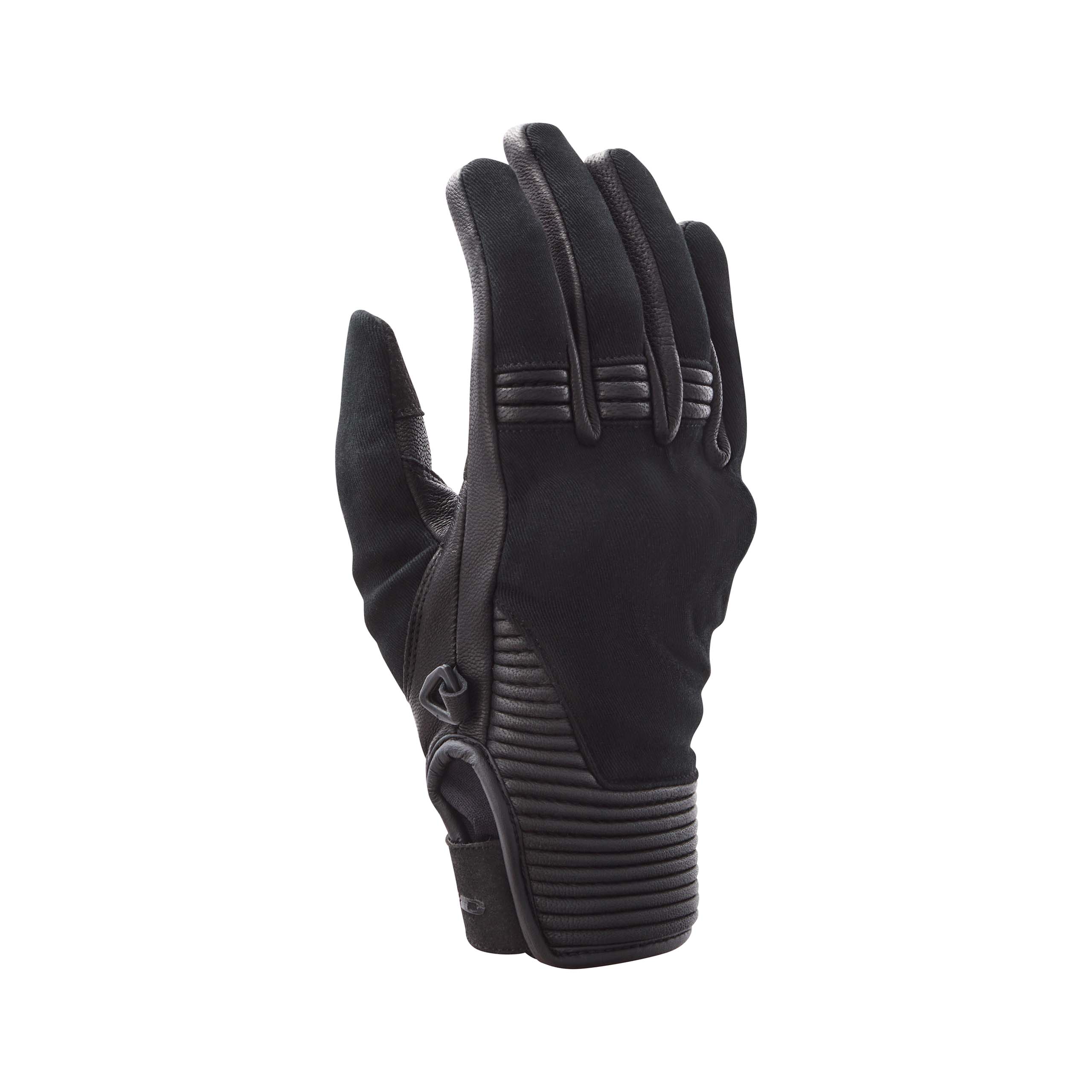 Road Denim Damen Leder Handschuh schwarz 7
