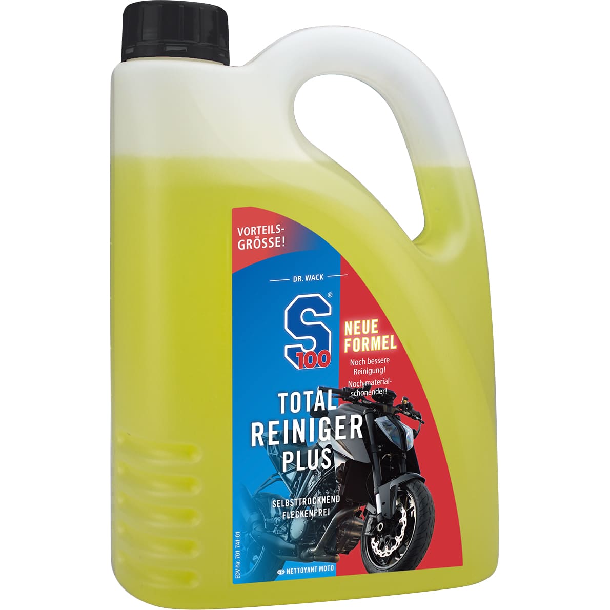 S100 Total Reiniger Plus Nachfüllkanister 2000 ml - Motorradzubehör - Reinigung & Pflege
