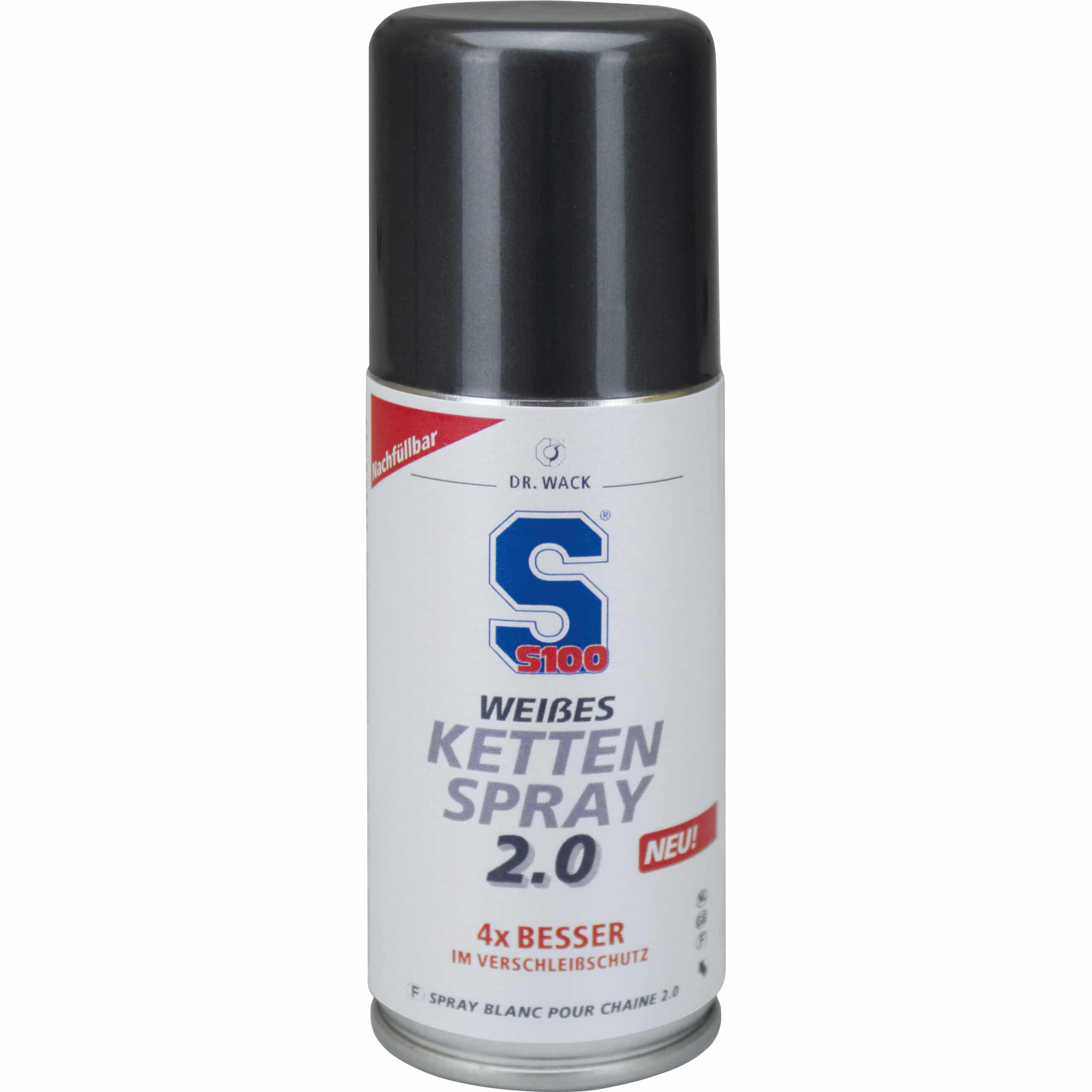 S100 Weisses Kettenspray 2.0 100ml - Motorradzubehör - Öle & Schmiermittel
