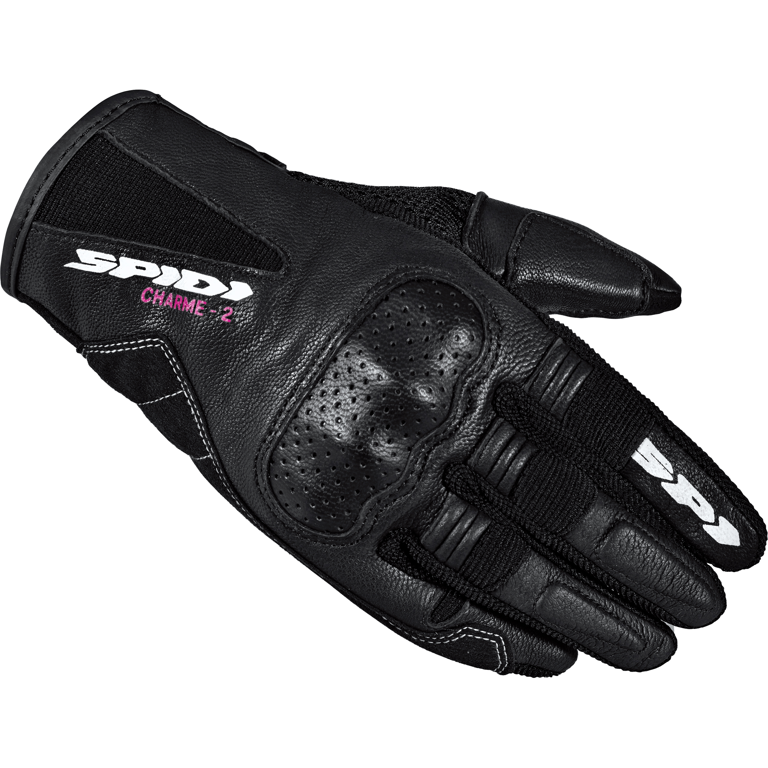 SPIDI Charme 2 Damen Lederhandschuh kurz schwarz XS - Motorradbekleidung - Sport Motorradbekleidung