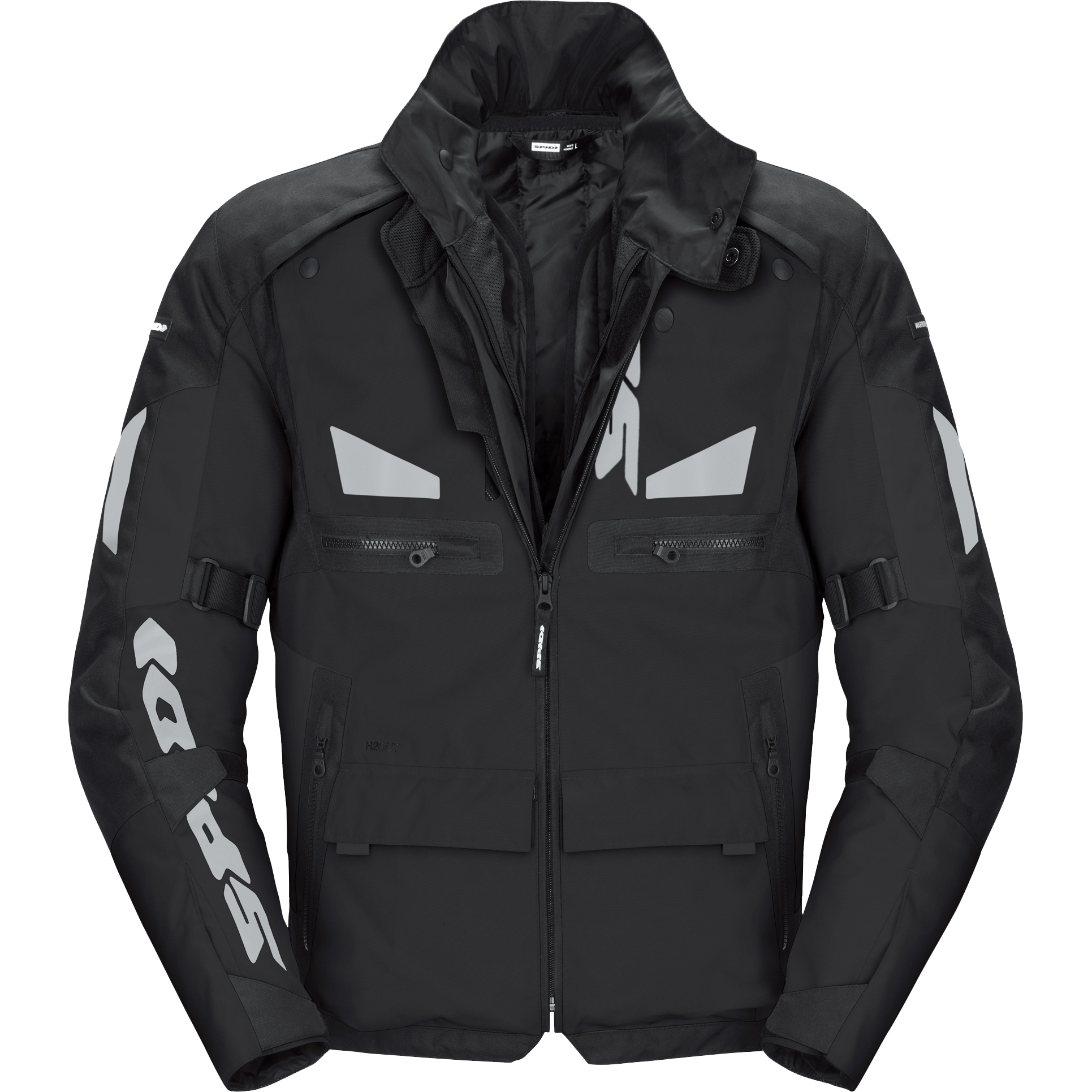 SPIDI Crossmaster H2Out Jacke schwarz XL - Motorradbekleidung - Motorradjacken