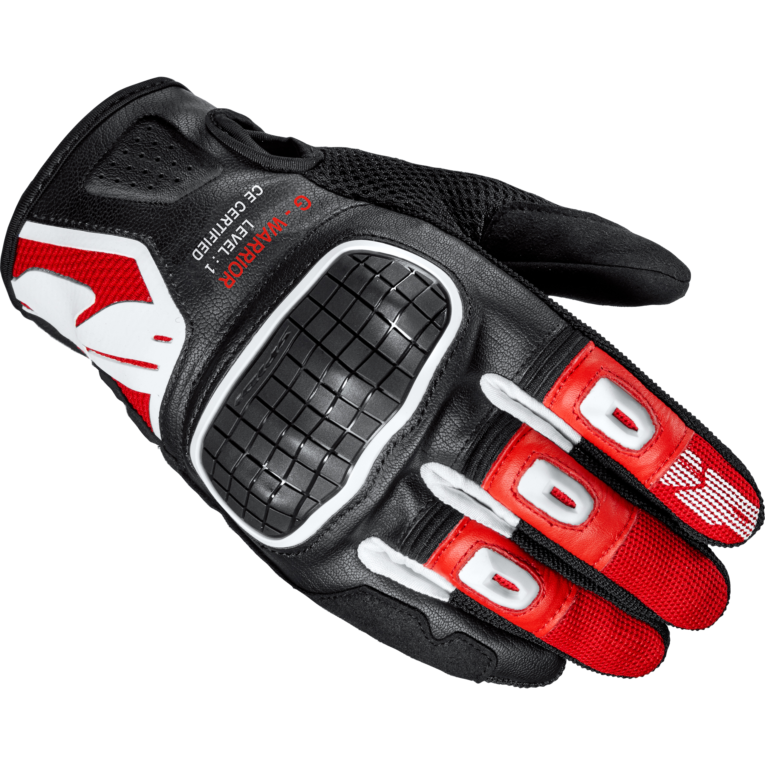 SPIDI G-Warrior Handschuh kurz rot XXL - Motorradbekleidung - Motorradhandschuhe