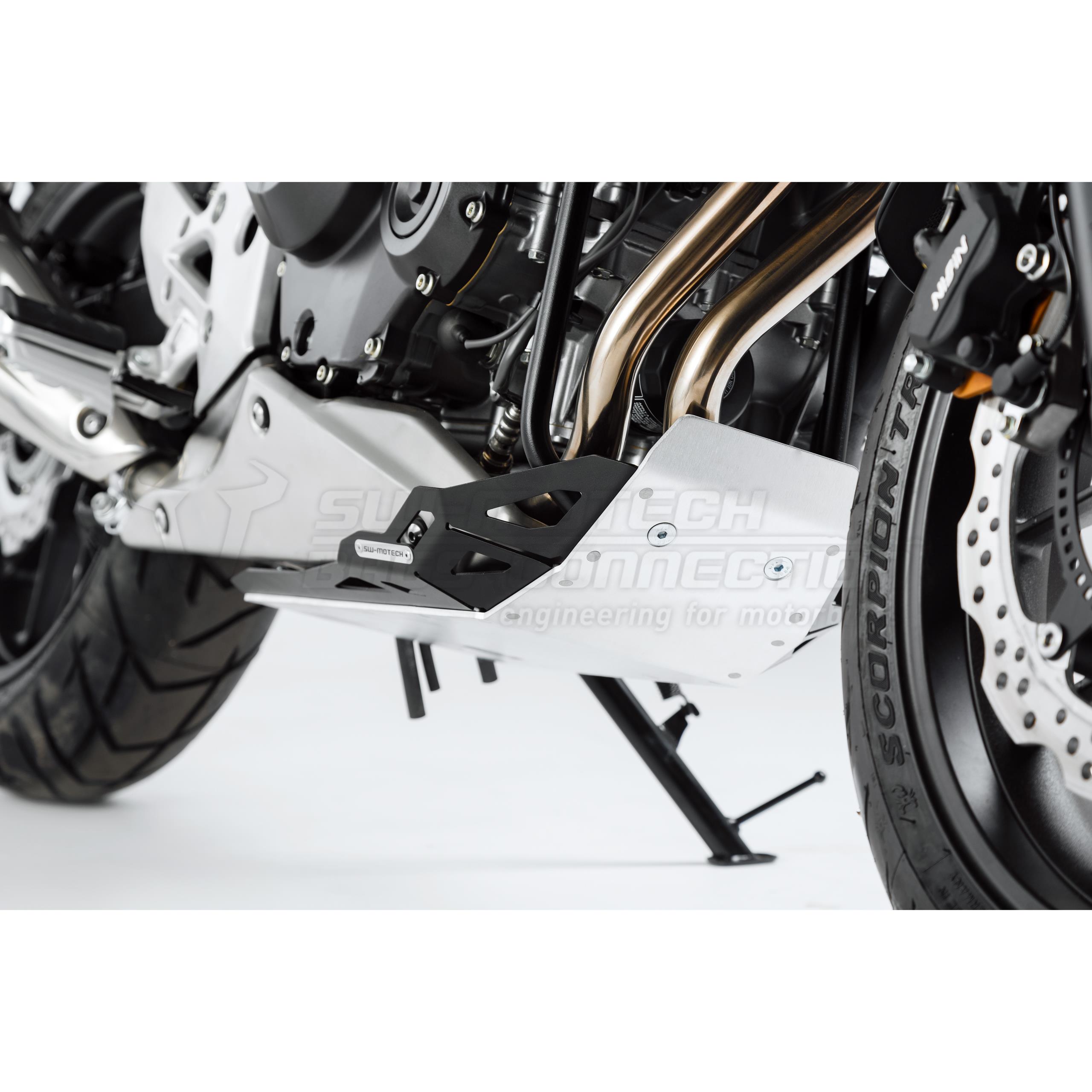 SW-MOTECH Motorschutz Alu MSS.01.381.10001/B schwarz/silber für Honda - Motorradteile & Ersatzteile - Anbauteile