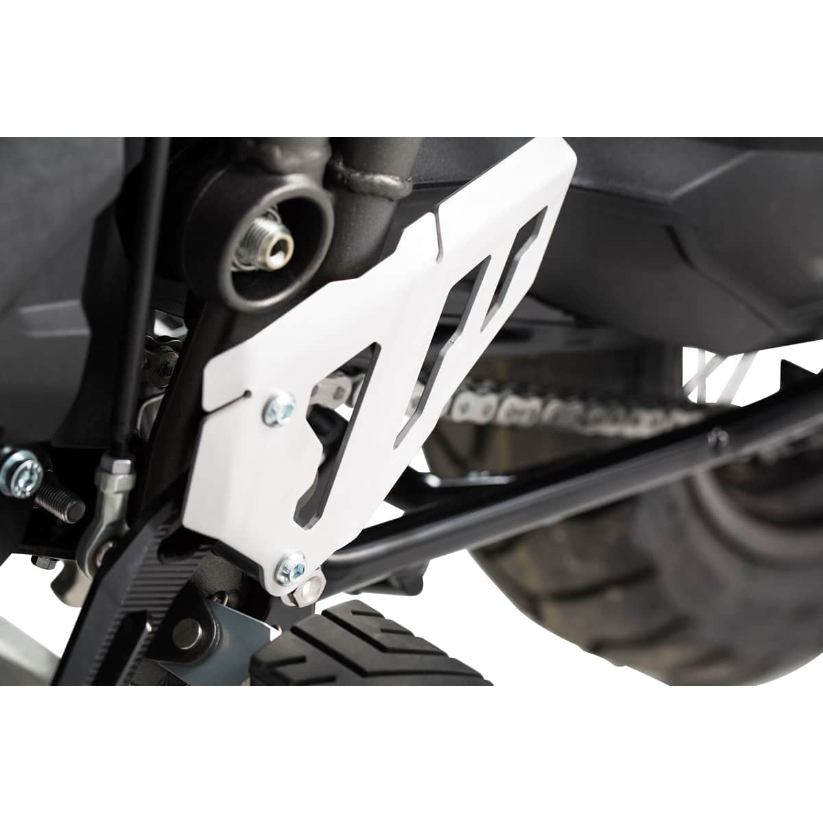 SW-MOTECH Schutzplatte Ferse links silber für Triumph Tiger 900 2020- - Motorradteile & Ersatzteile - Anbauteile