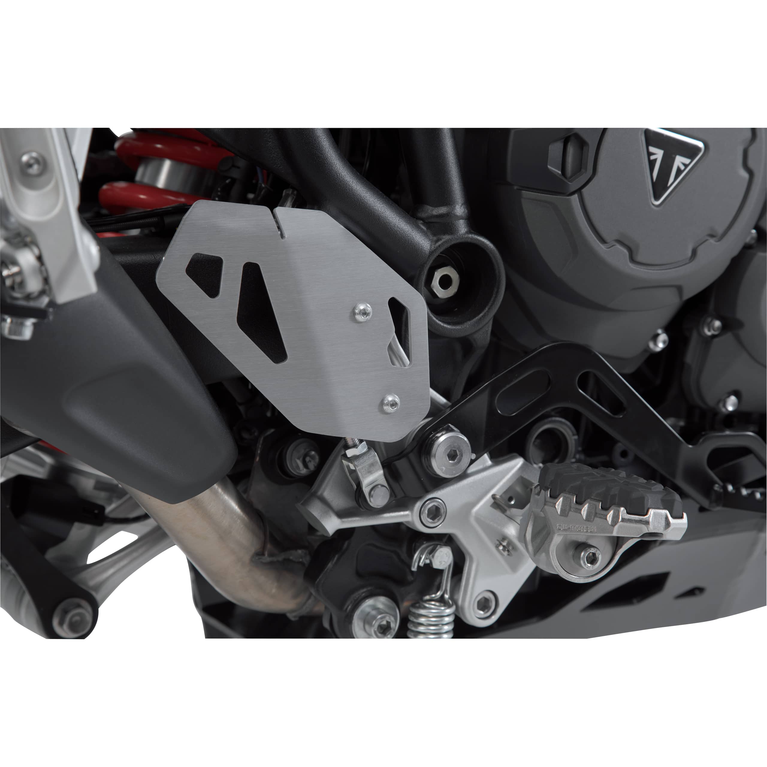SW-MOTECH Schutzplatte Ferse rechts silber für Triumph Tiger 900 2020- - Motorradteile & Ersatzteile - Anbauteile