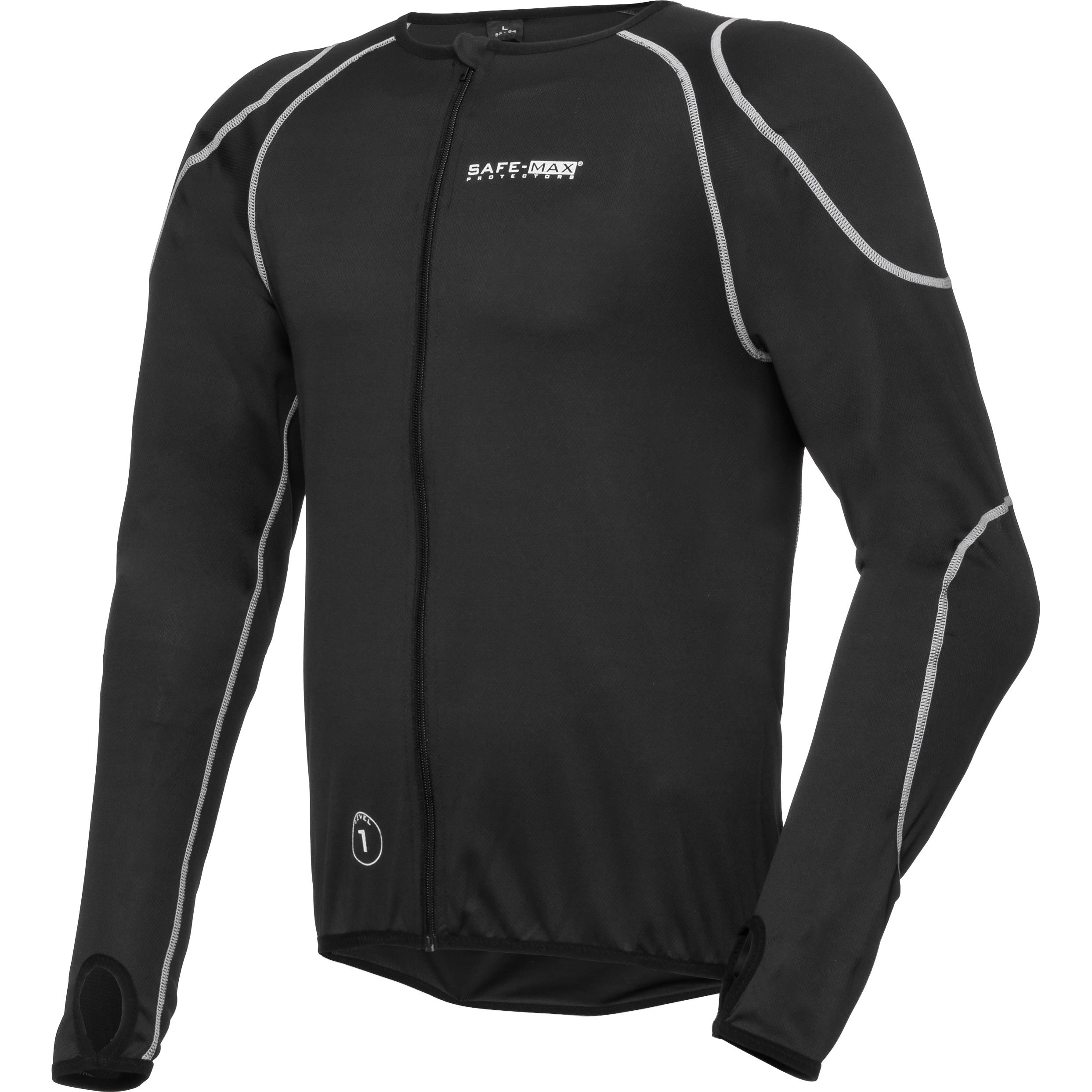 Safe Max Unterziehjacke mit Gelenk- und Rückenprotektor 3.0 sw XXL - Motorradbekleidung - Protektoren & Sicherheit