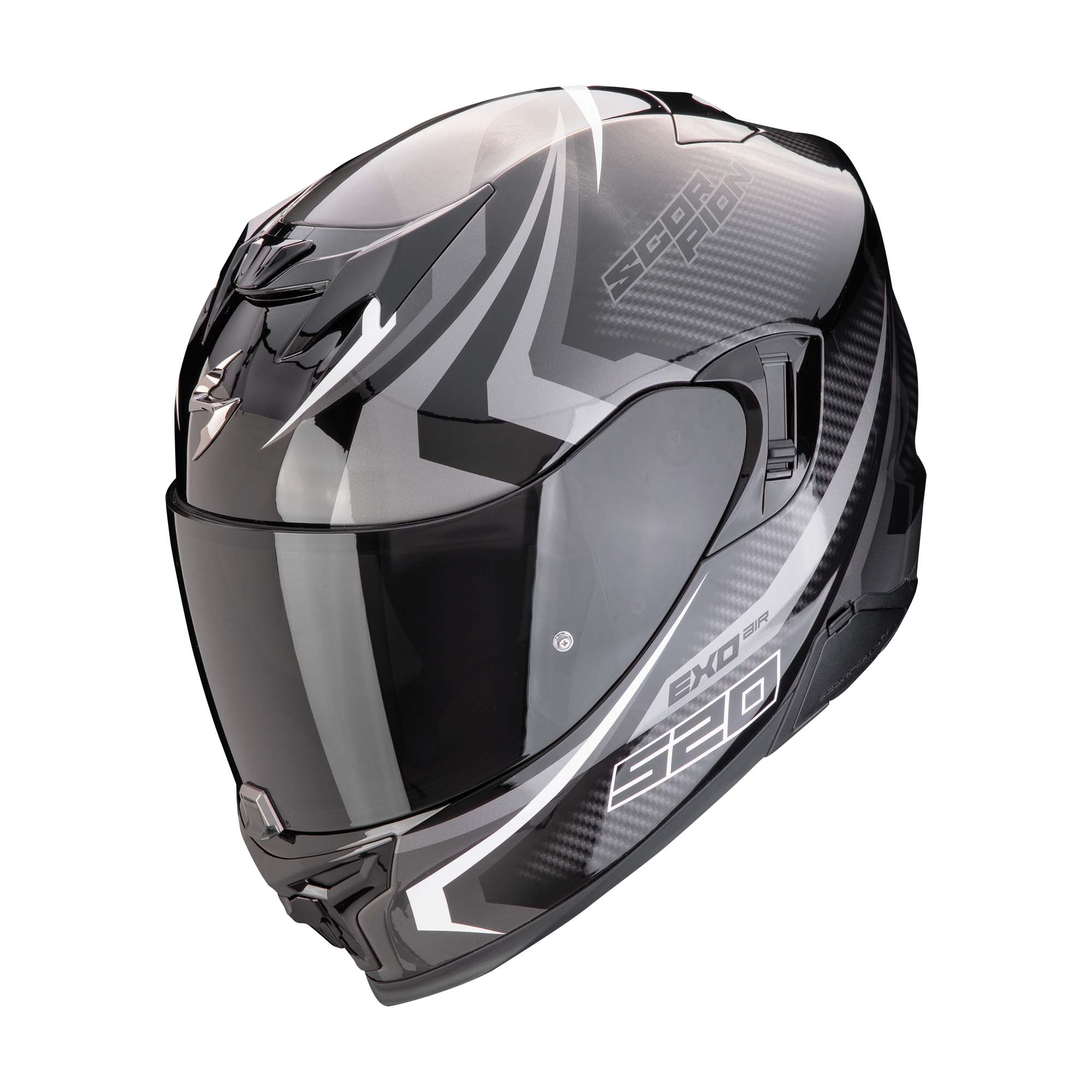 Scorpion EXO 520 Evo Air Terra schwarz/silber/weiß M - Helme & Brillen - Sport Helme & Brillen