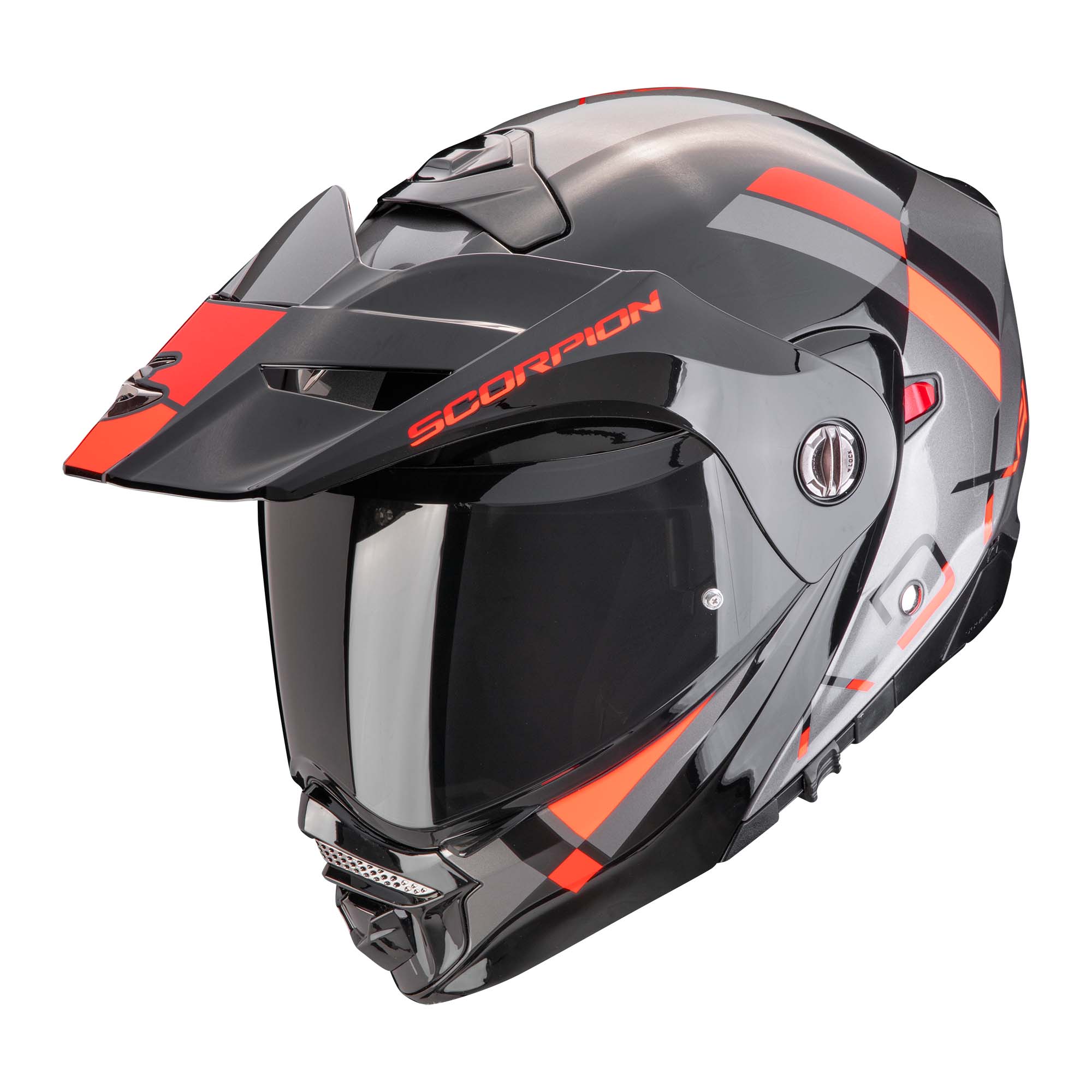 Scorpion EXO ADX-2 Galane silber/schwarz/rot XXL - Helme & Brillen - Touring Helme & Brillen