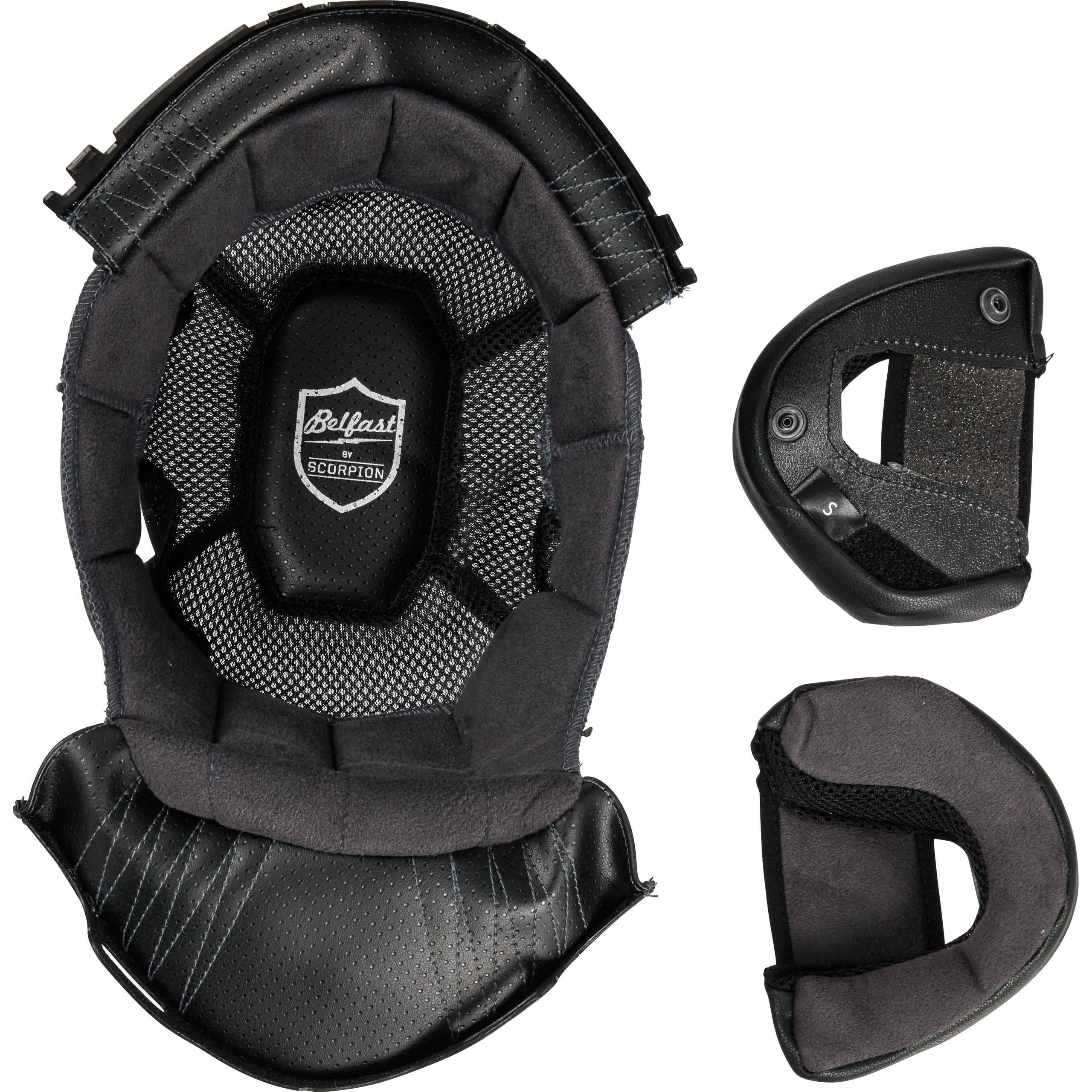 Scorpion EXO Innenpolster Belfast Evo schwarz 3XL - Helme & Brillen - Café Racer Helme & Brillen