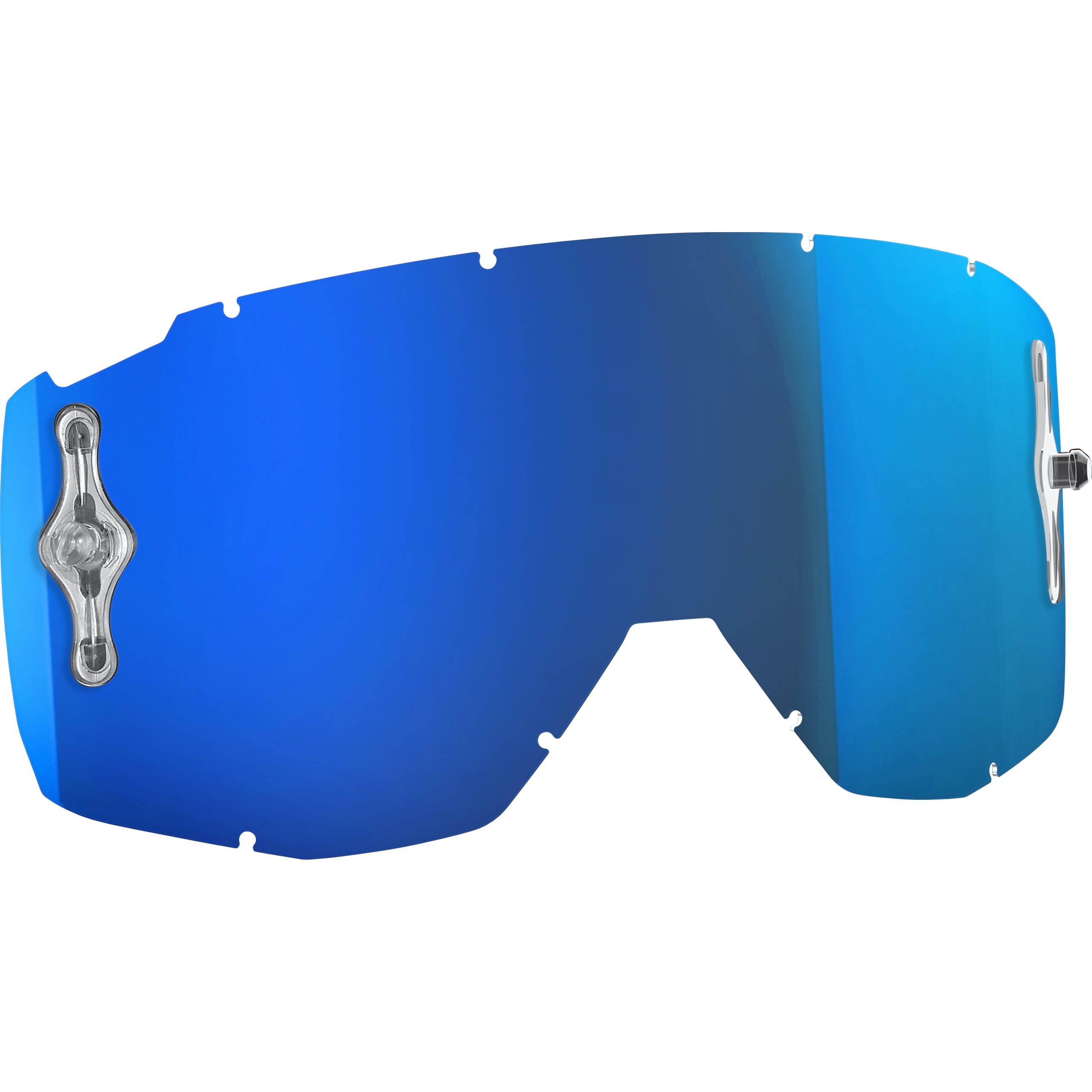 Scott Ersatzglas afc Works Primal/Hustle/Split blau verchromt - Helme & Brillen - Brillen