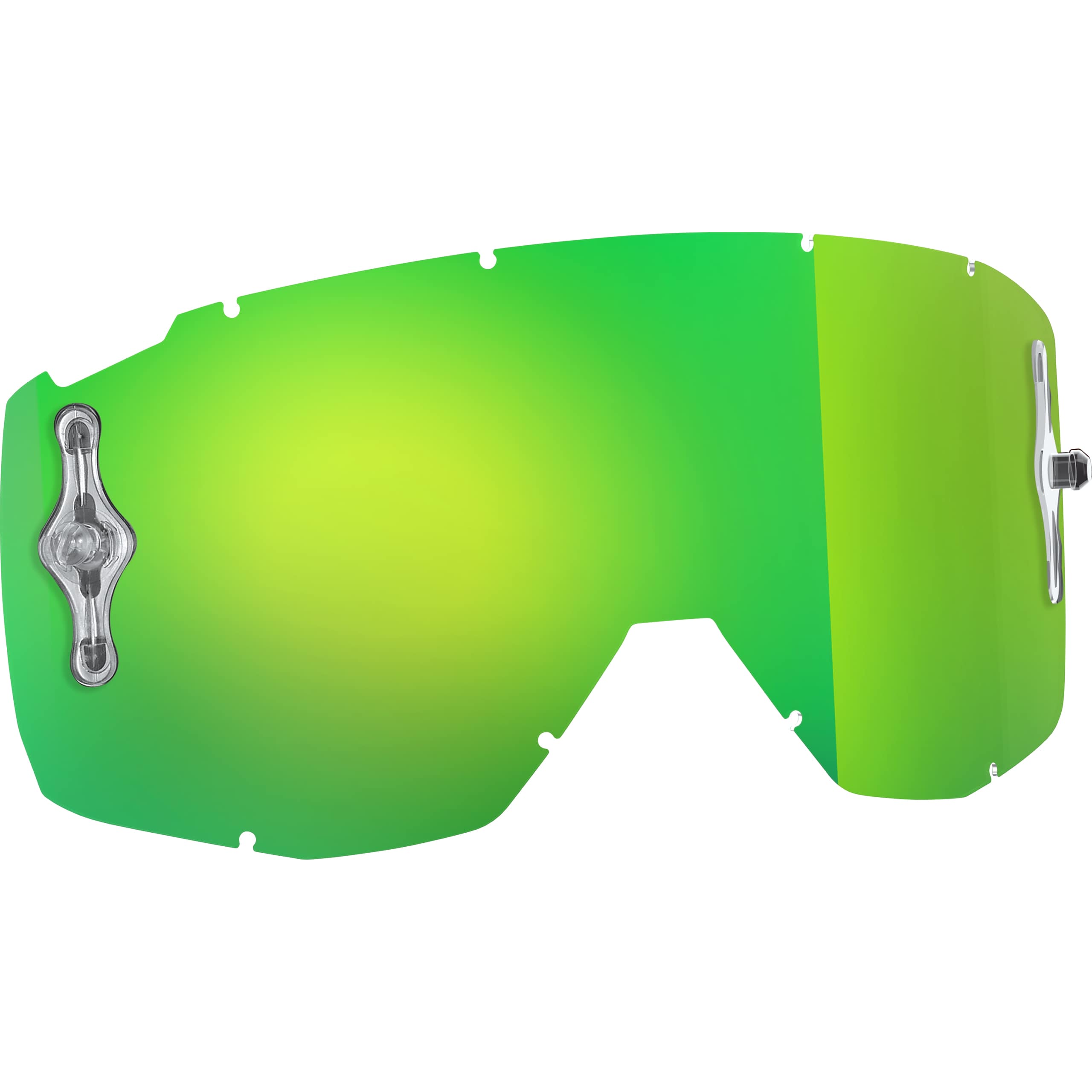 Scott Ersatzglas afc Works Primal/Hustle/Split grün verchromt - Helme & Brillen - Brillen