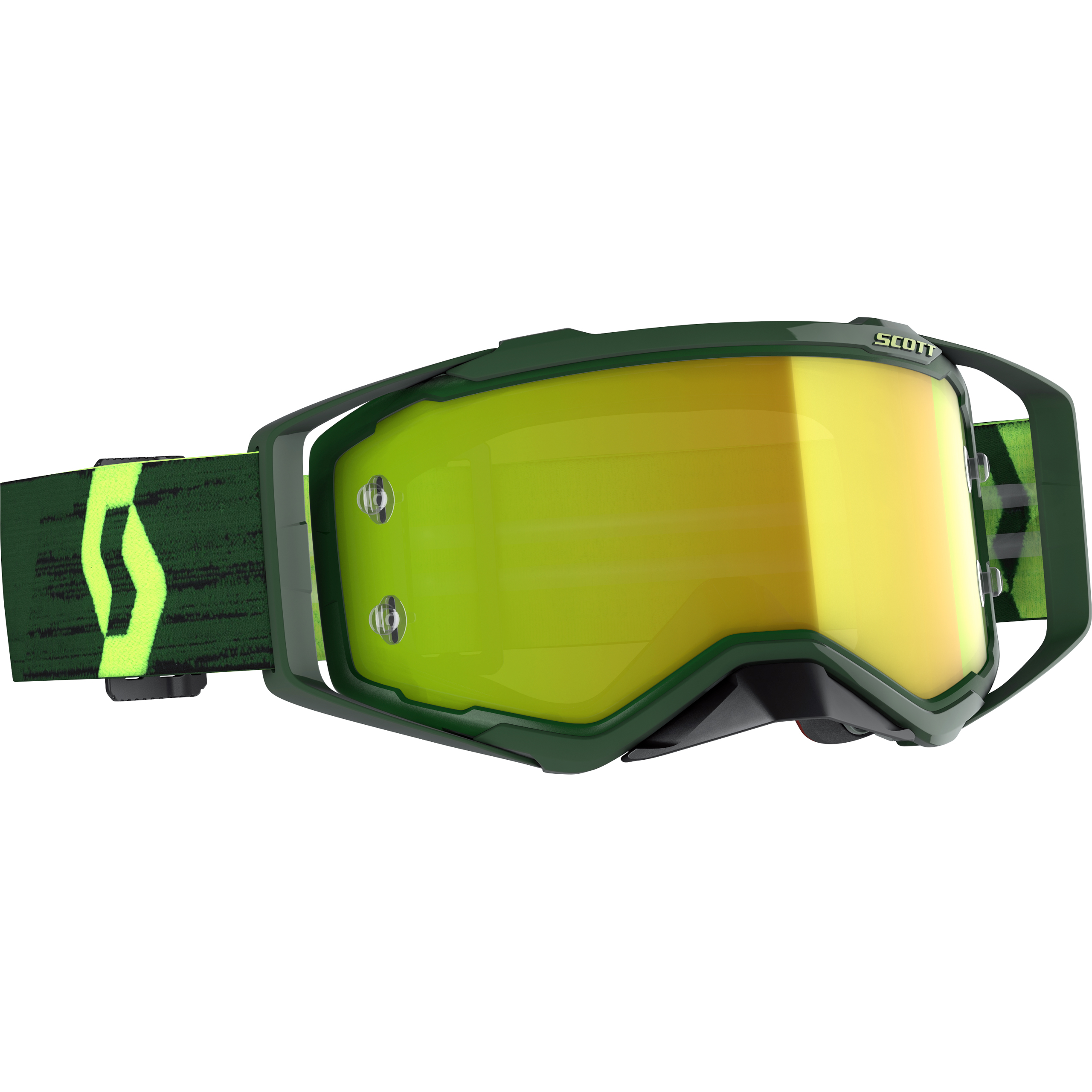Scott Prospect Crossbrille grün/gelb verchromt - Helme & Brillen - Brillen