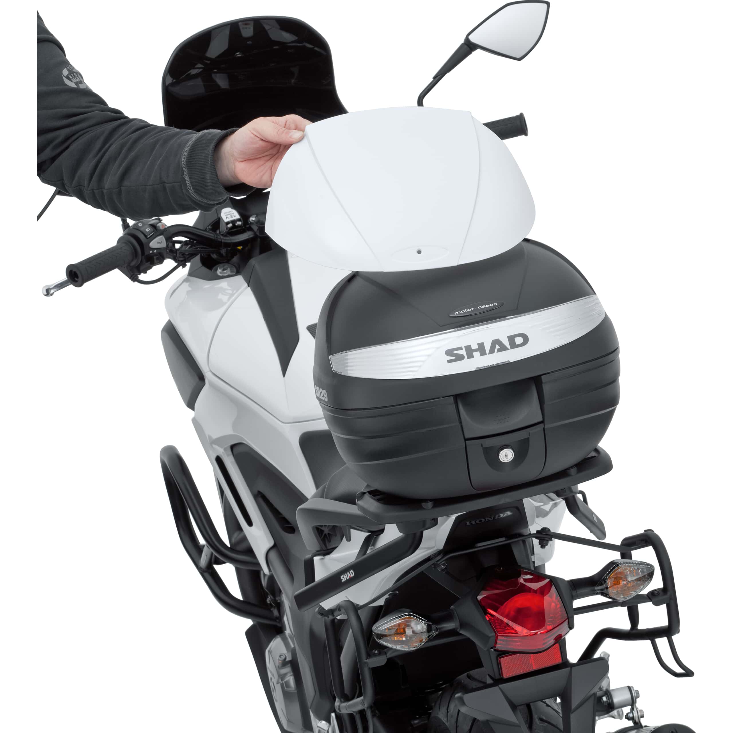 Shad Deckelcover für SH29 Topcase weiß lackiert - Motorradzubehör - Motorradgepäck