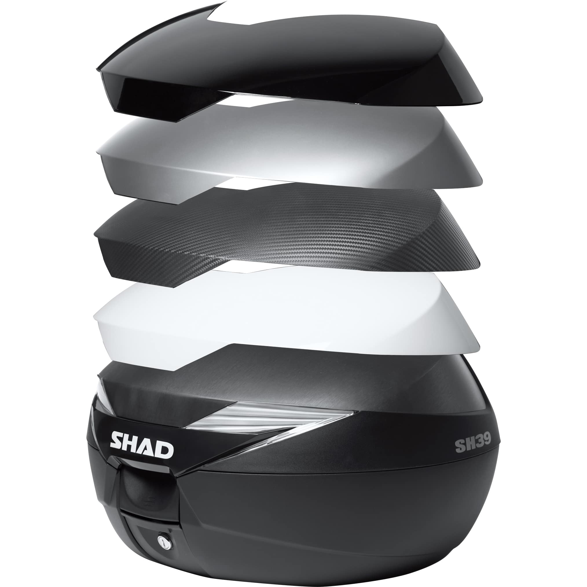 Shad Deckelcover für SH39 Topcase unlackiert - Motorradzubehör - Motorradgepäck