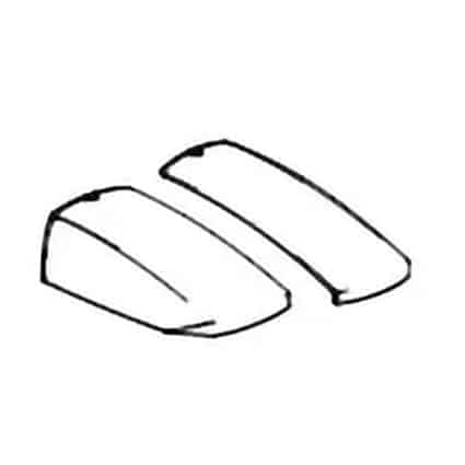 Shad Deckelcoverpaar D1B23E25 Aluminium für SH23 - Motorradzubehör - Motorradgepäck