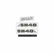 Shad Ersatz Aufkleberset D1B481ETR für SH48 Dark Grey - Motorradteile & Ersatzteile - Verkleidungen & Abdeckungen