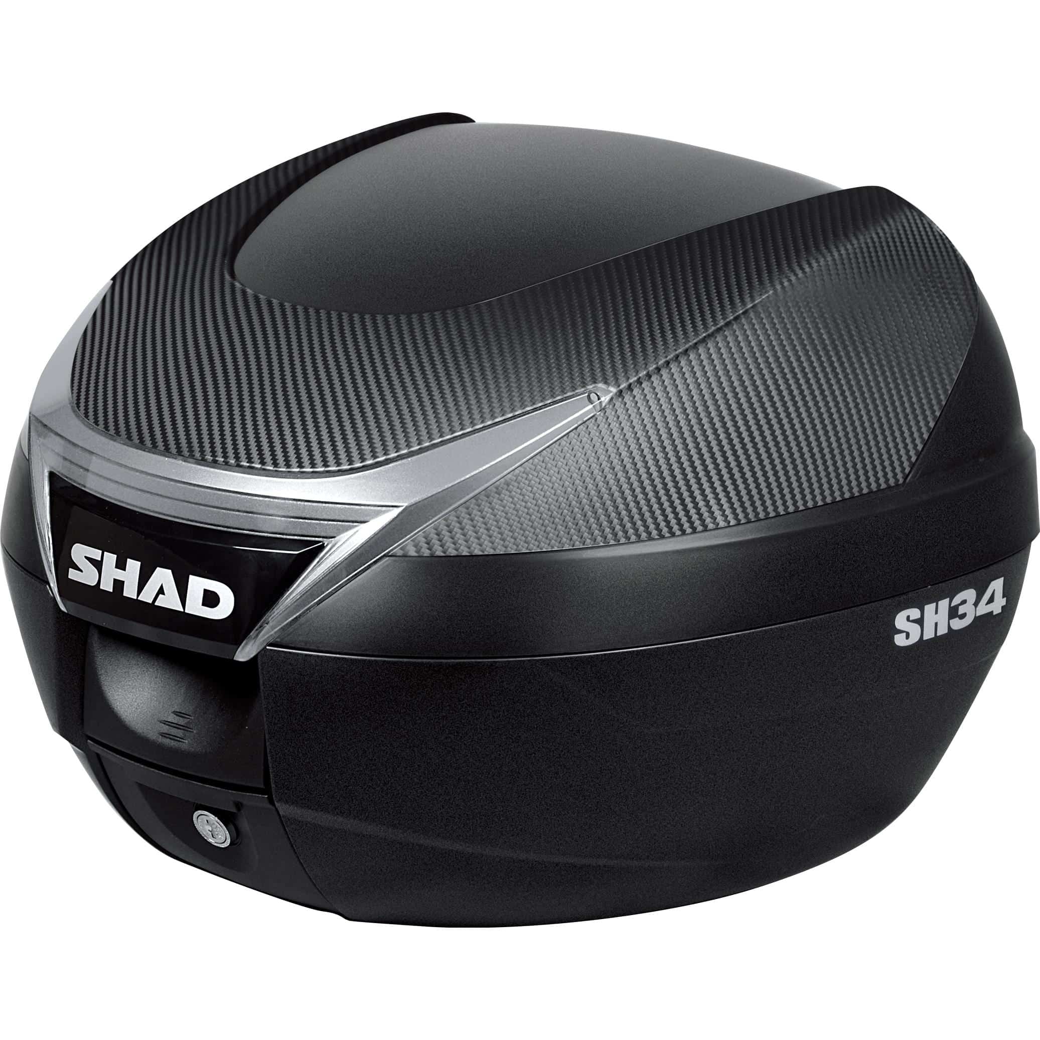 Shad Topcase SH34 mit Deckelcover in carbonlook - Motorradzubehör - Motorradgepäck