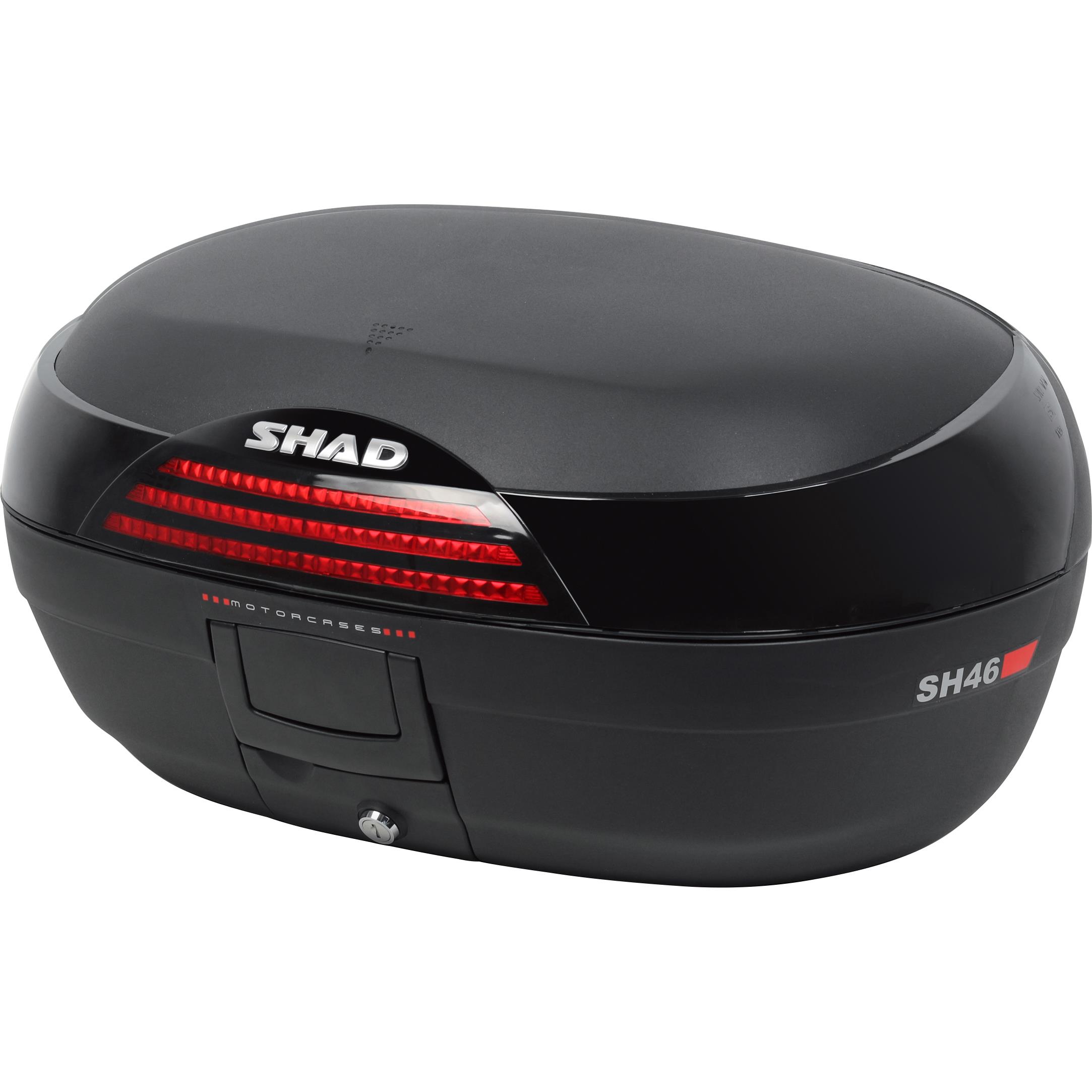 Shad Topcase SH46 matt schwarz unlackiert schwarze Blende - Motorradzubehör - Motorradgepäck