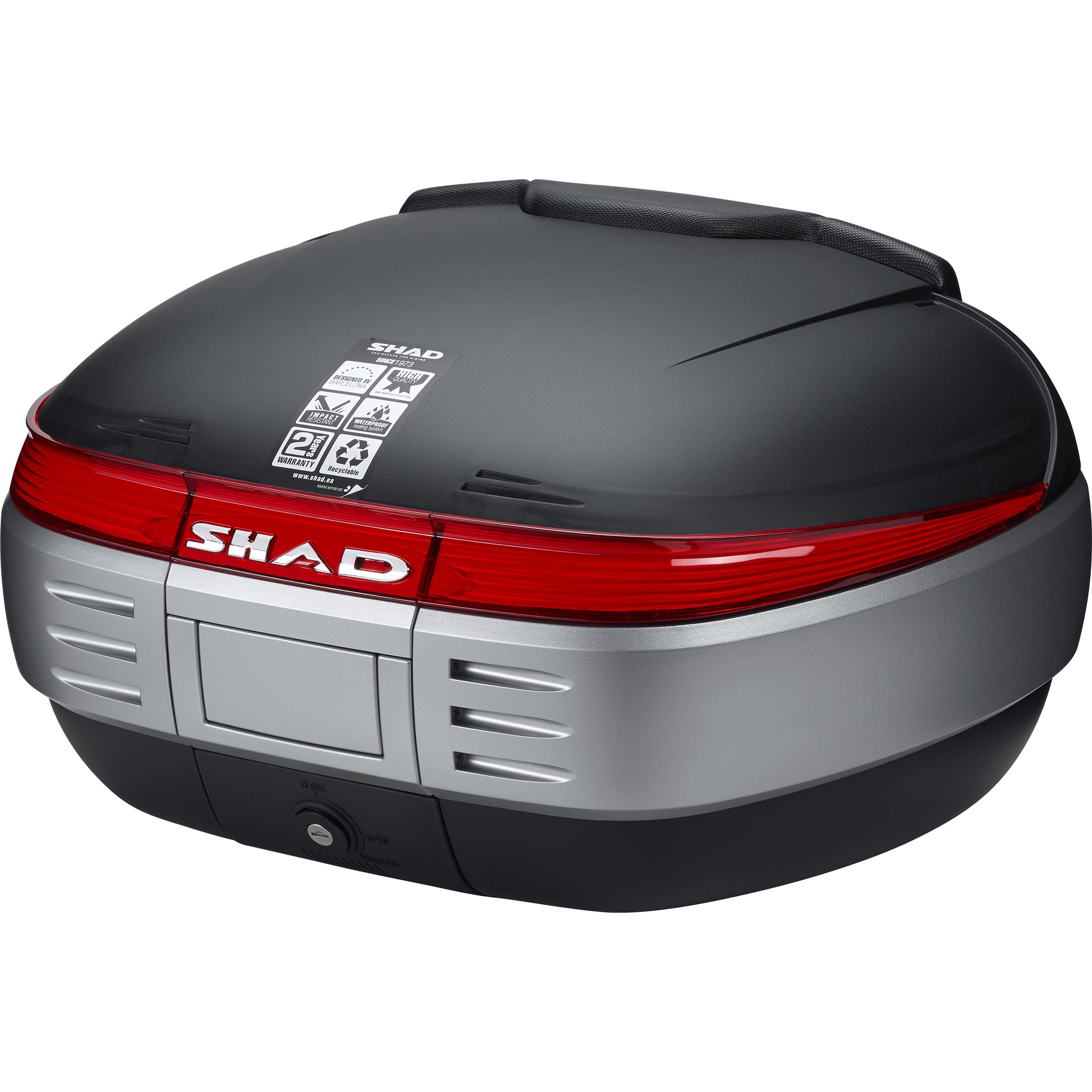 Shad Topcase SH50 matt schwarz unlackiert - Motorradzubehör - Motorradgepäck