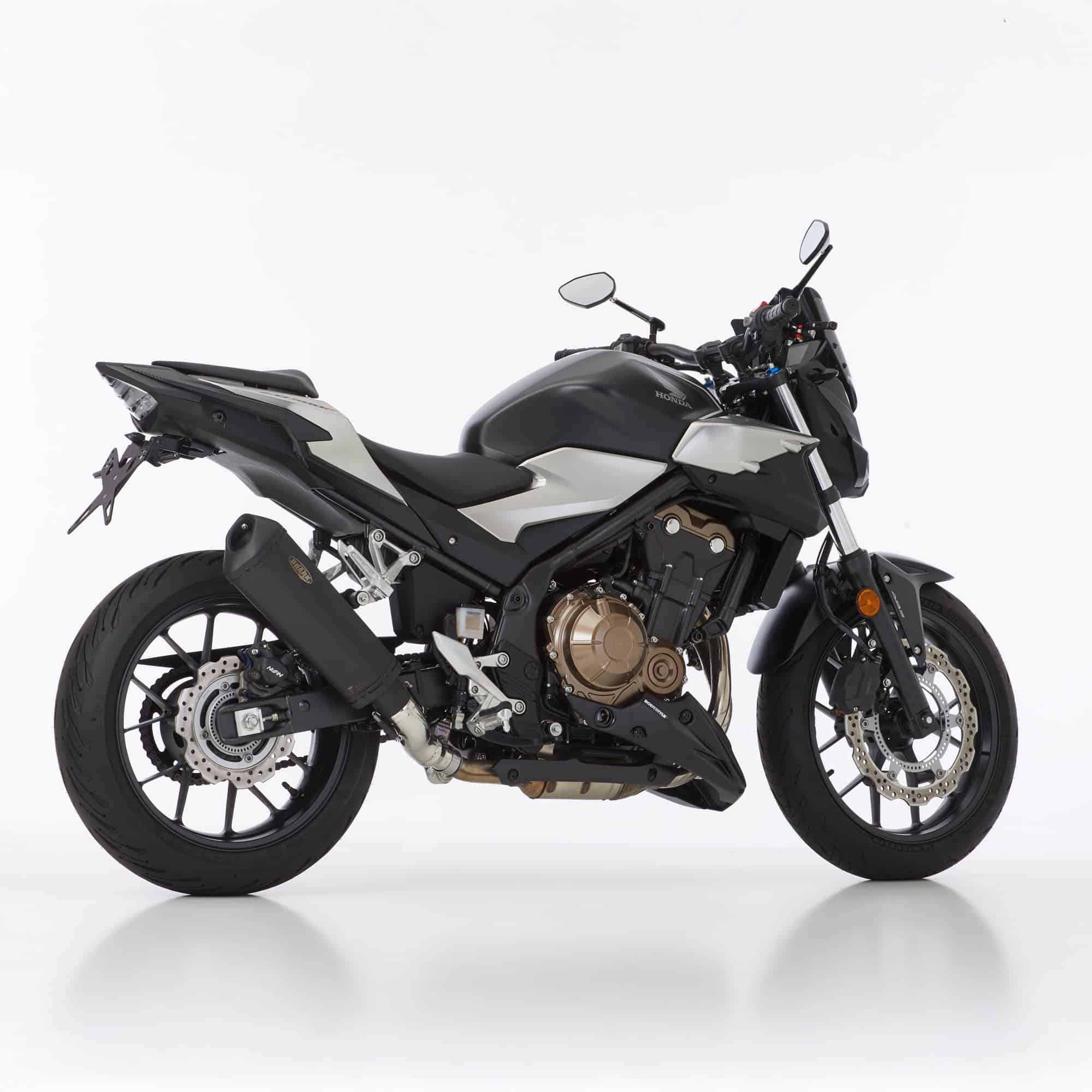 Shark exhaust Auspuff DSX-10 schwarz für Honda CB/CBR/NX 500 2024- - Motorradteile & Ersatzteile - Auspuff