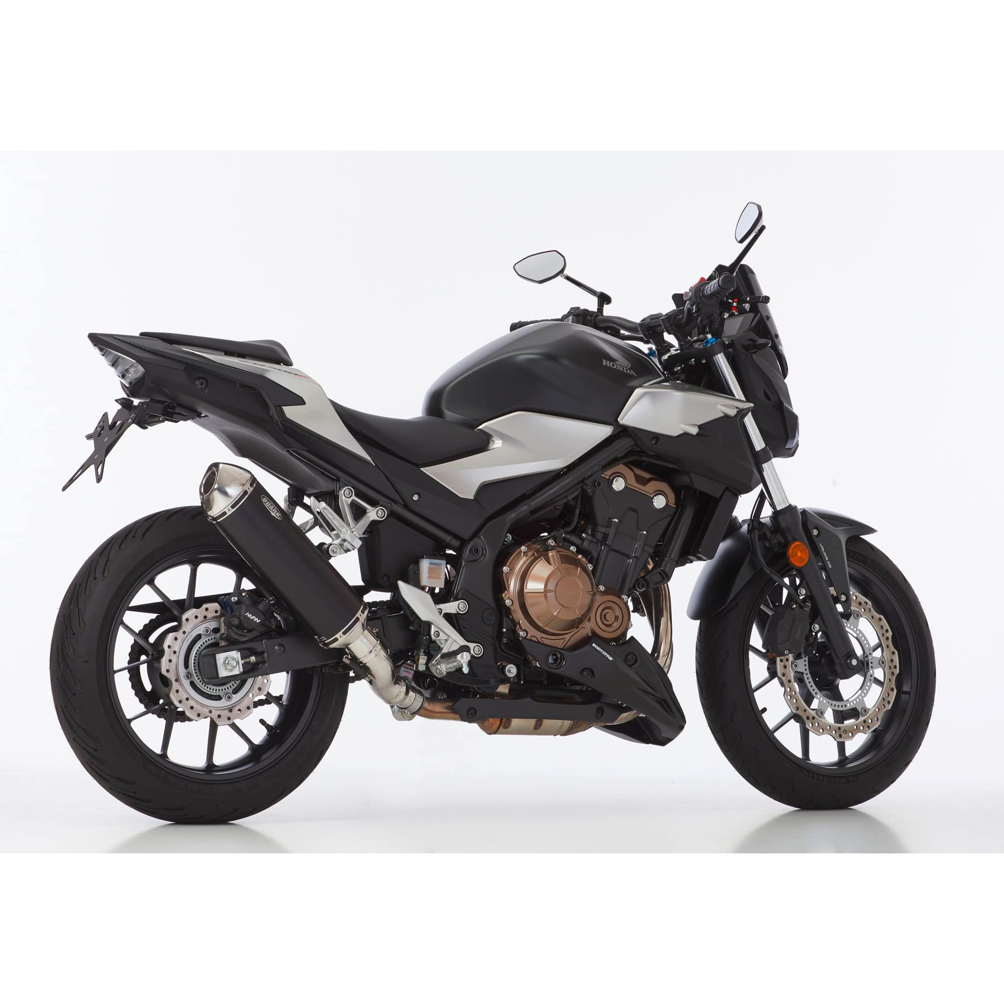 Shark exhaust Auspuff DSX-5 schwarz für Honda CB/CBR/NX 500 2024- - Motorradteile & Ersatzteile - Auspuff