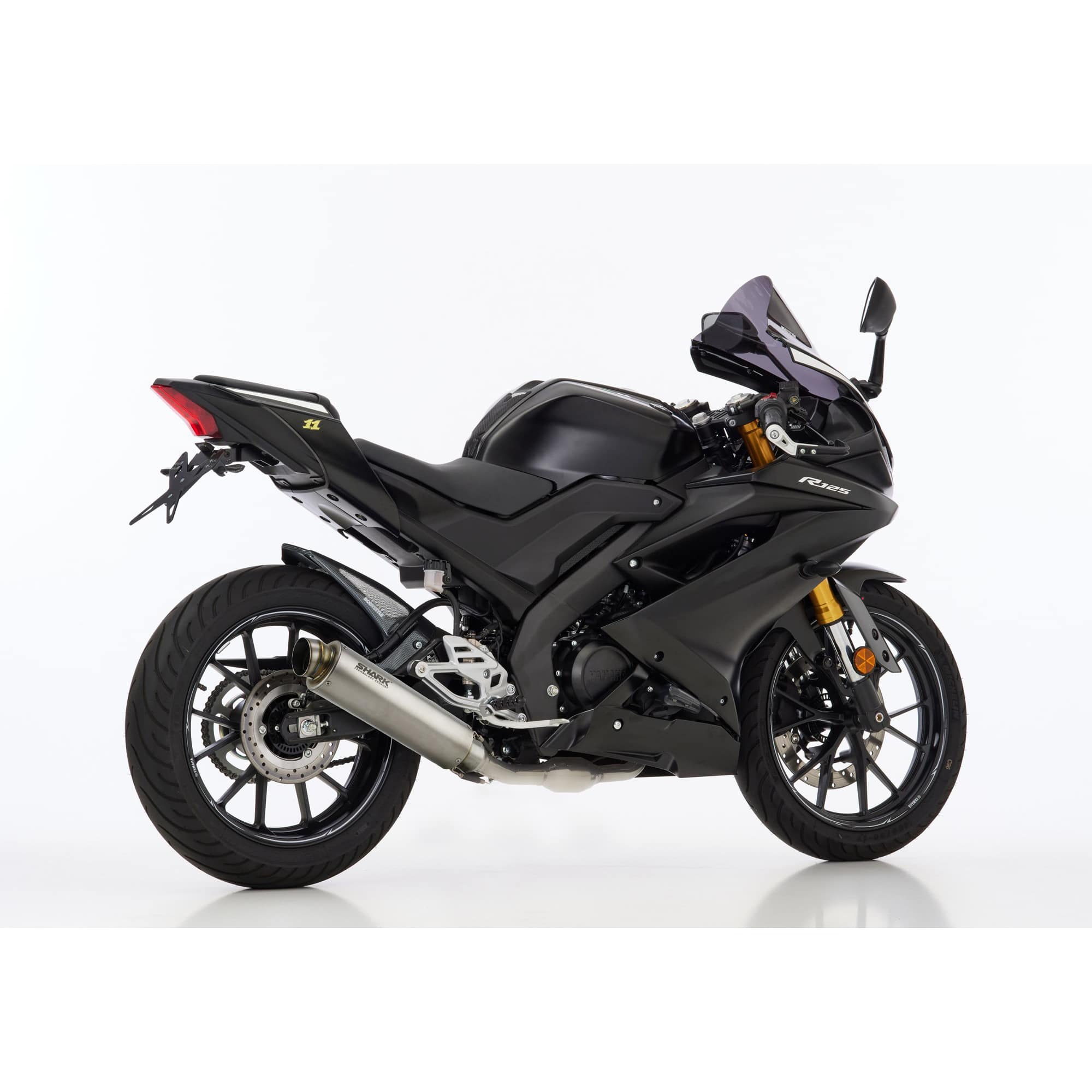 Shark exhaust Auspuff SRC4 1in1 Titan für Yamaha MT/XSR/YZF 125 2021- - Motorradteile & Ersatzteile - Auspuff