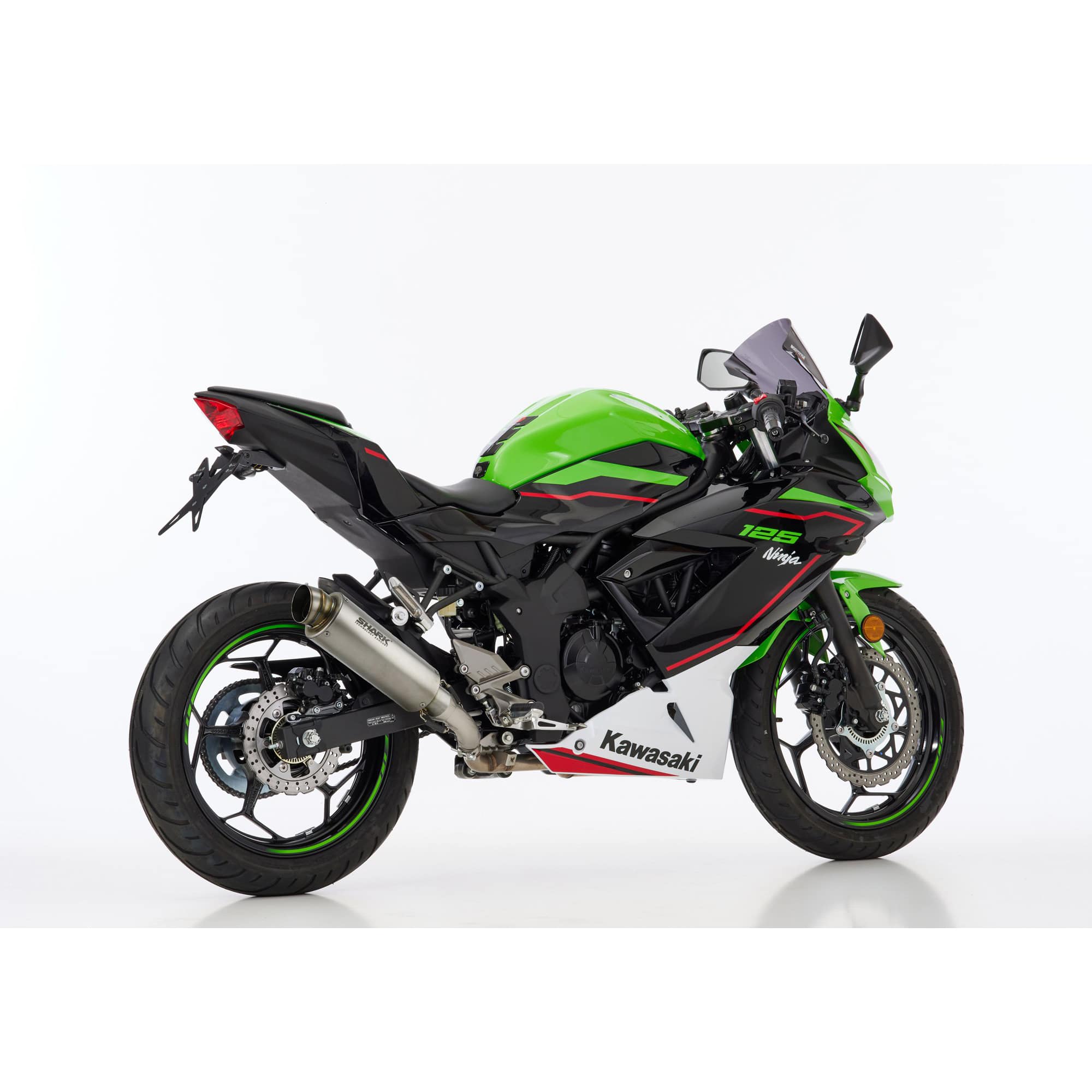 Shark exhaust Auspuff SRC4 Titan für Kawasaki Z/Ninja 125 - Motorradteile & Ersatzteile - Auspuff