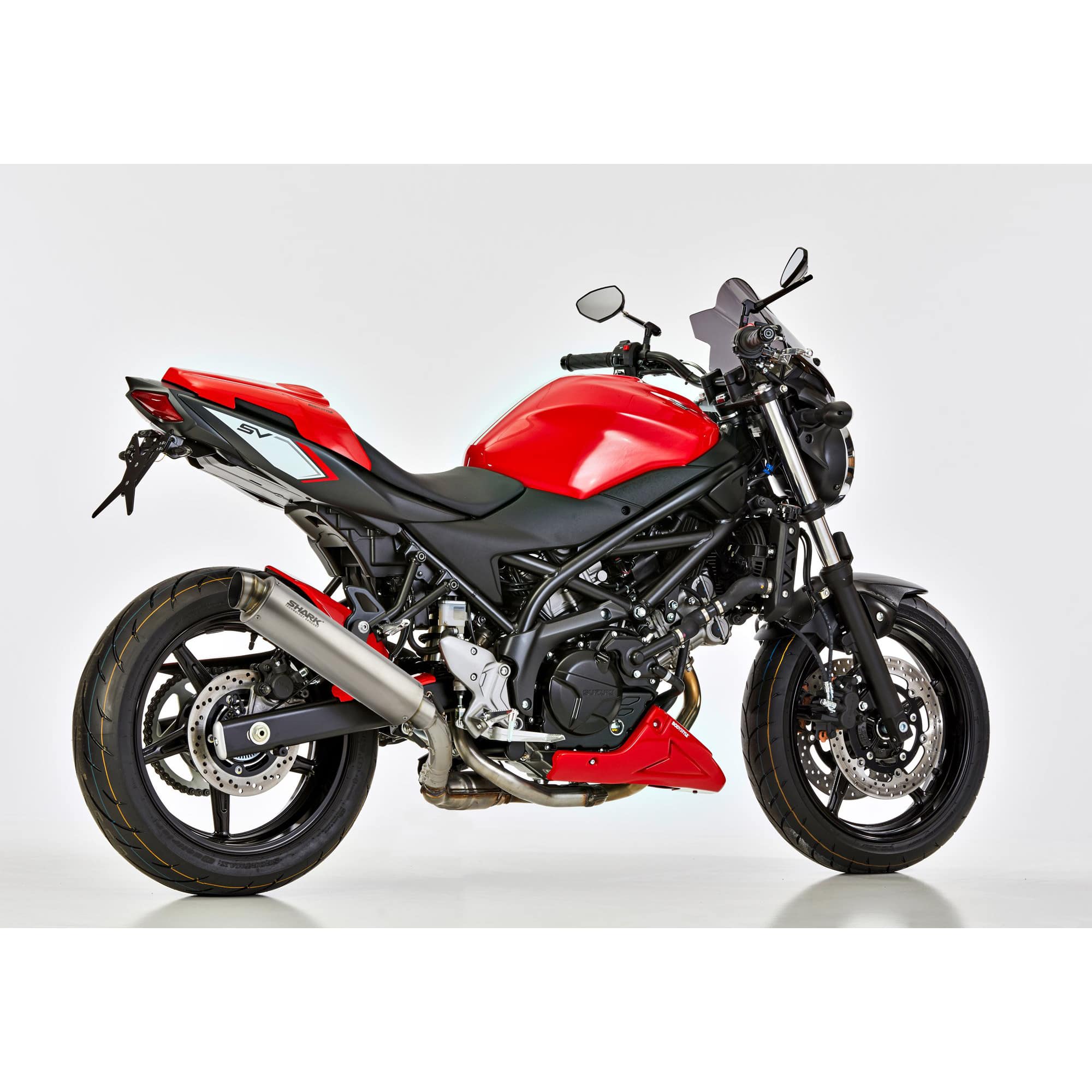 Shark exhaust Auspuff SRC4 Titan für Suzuki SV 650 /X 2016- - Motorradteile & Ersatzteile - Auspuff