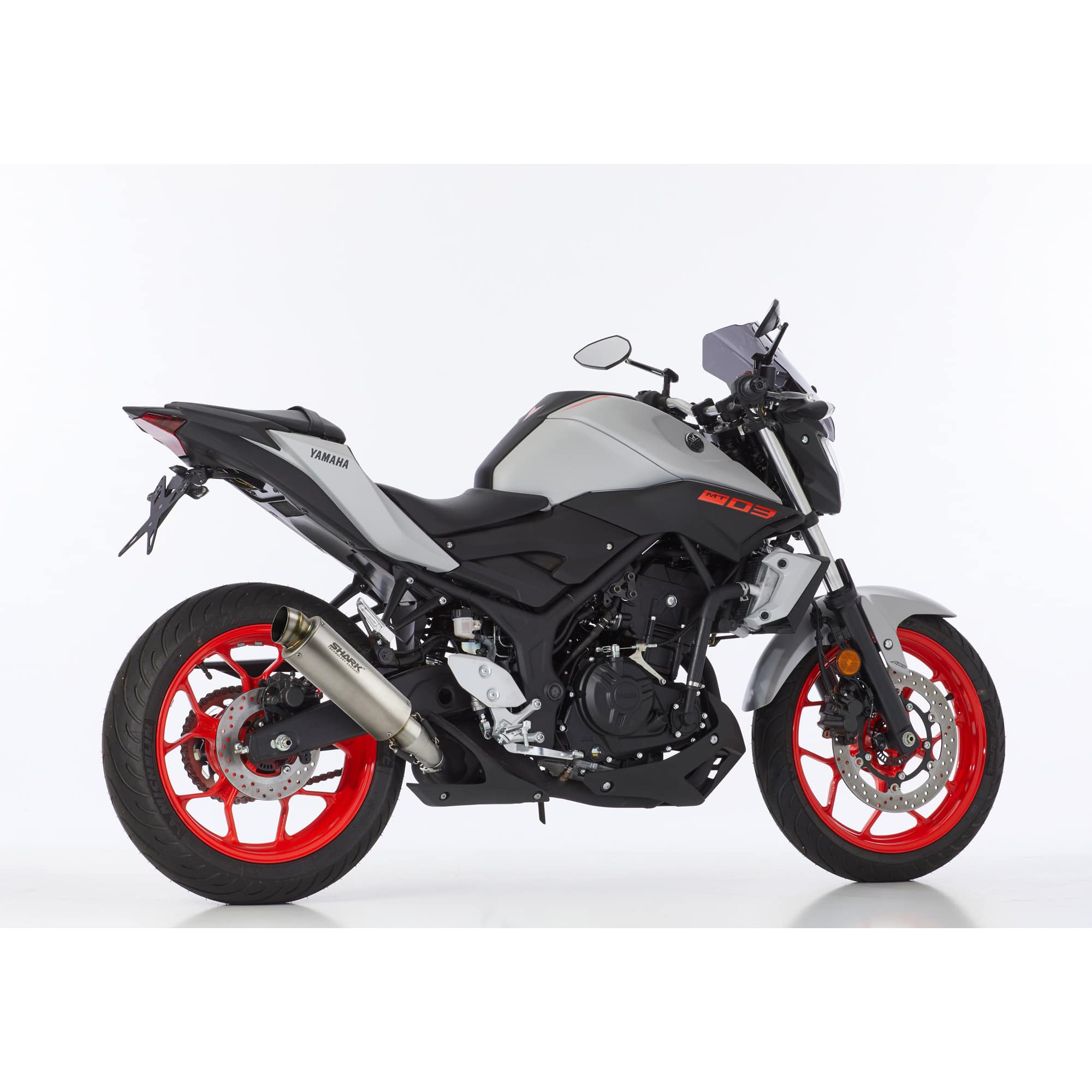 Shark exhaust Auspuff SRC4 Titan für Yamaha MT-03/YZF R3 2015-2021 - Motorradteile & Ersatzteile - Auspuff
