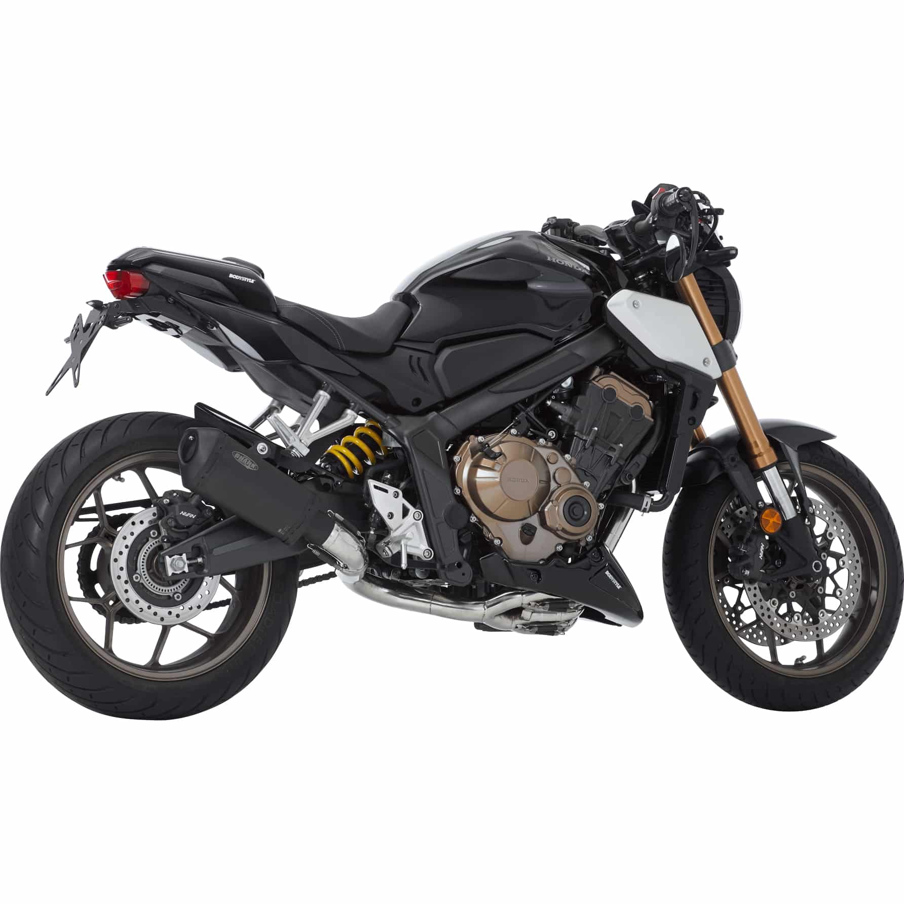 Shark exhaust DSX-10 Auspuff 4in1 short schwarz für Honda CB/CBR 650 R - Motorradteile & Ersatzteile - Auspuff