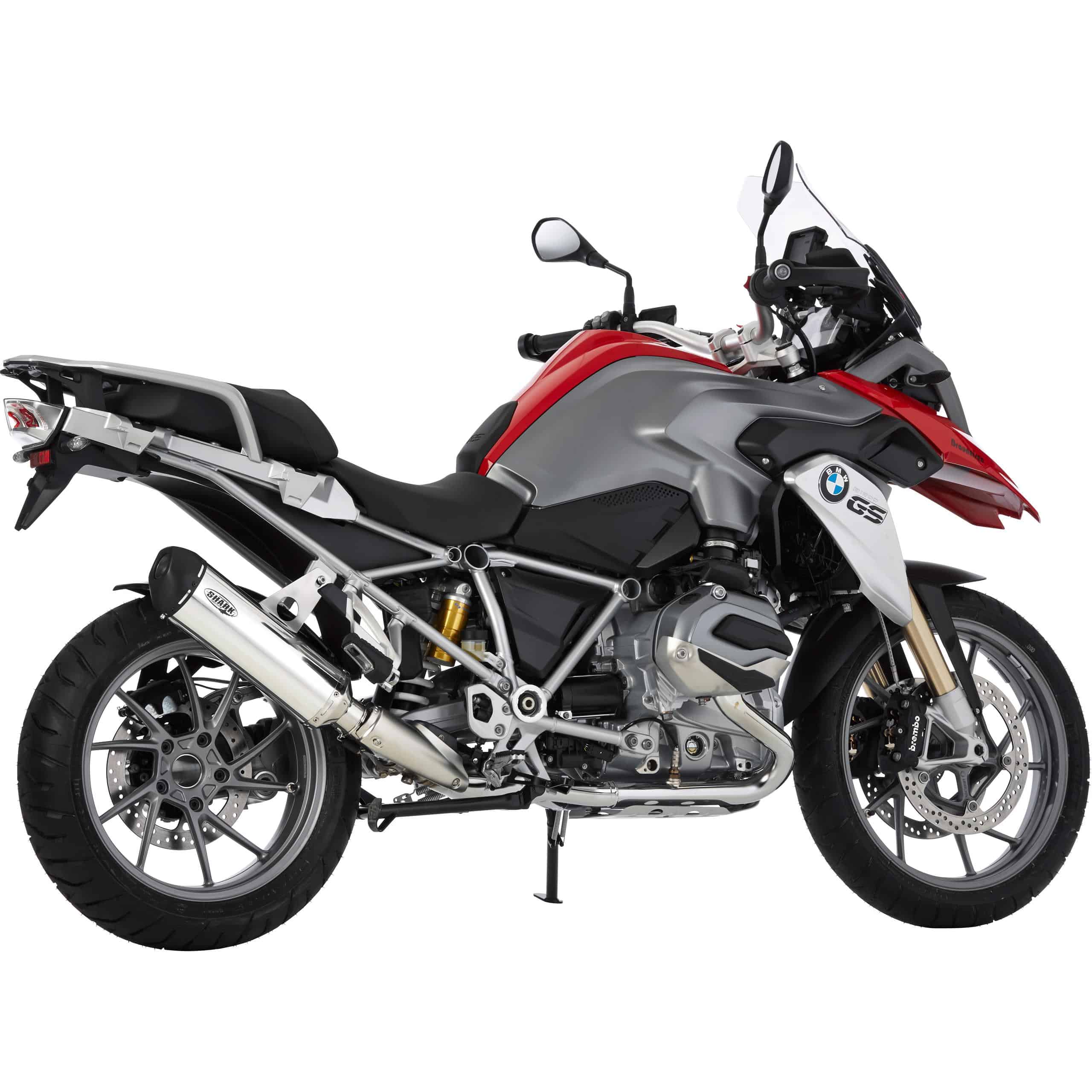 Shark exhaust DSX-5 Auspuff für BMW R 1200 GS /Adventure 2013-2016 poliert - Motorradteile & Ersatzteile - Auspuff