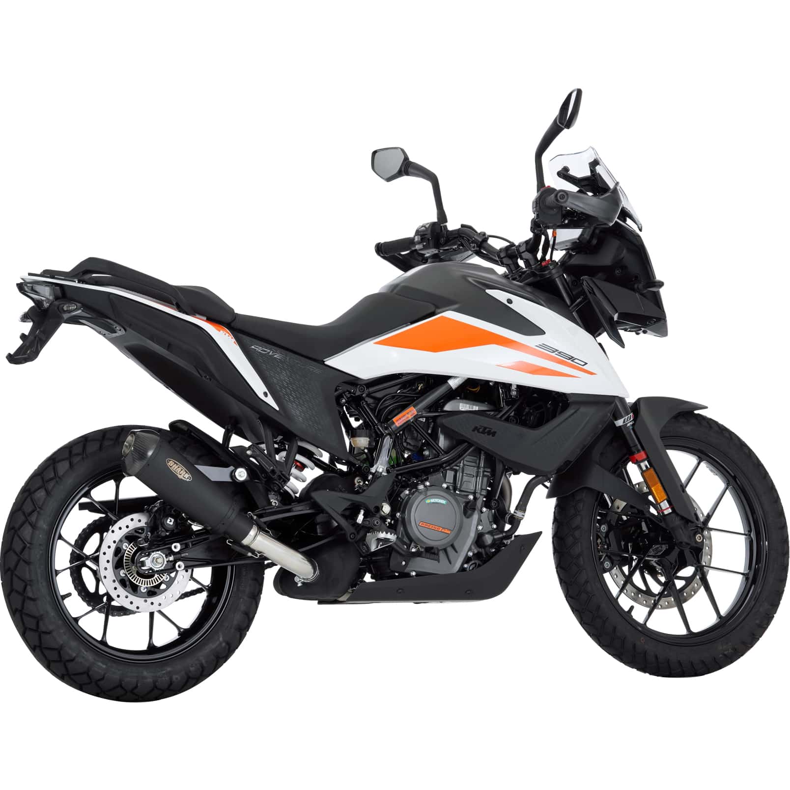 Shark exhaust DSX-7 Auspuff short schwarz für KTM 390 Adventure - Motorradteile & Ersatzteile - Auspuff