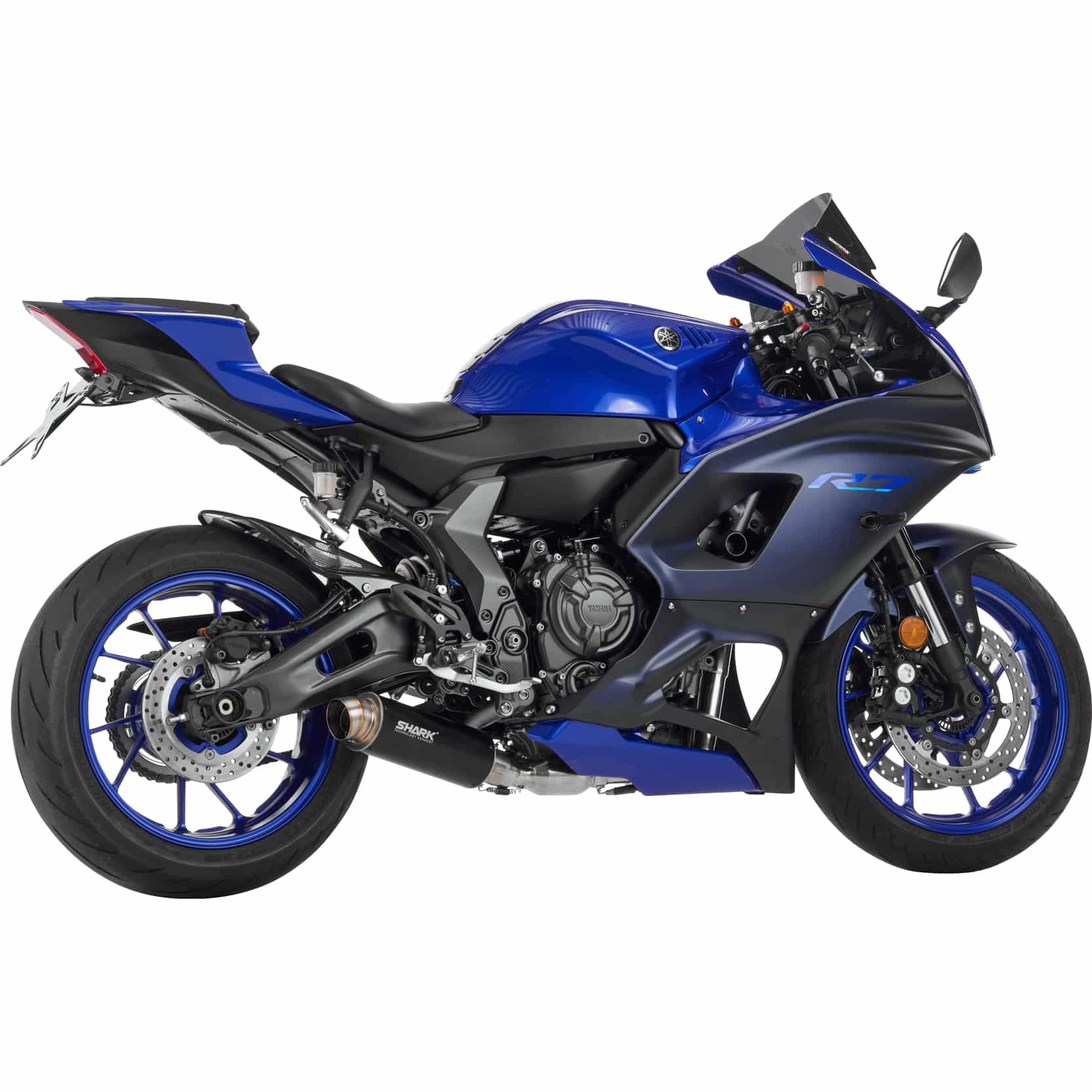 Shark exhaust SRC4 Auspuff 2in1 short schwarz für Yamaha YZF R7 2022- - Motorradteile & Ersatzteile - Auspuff
