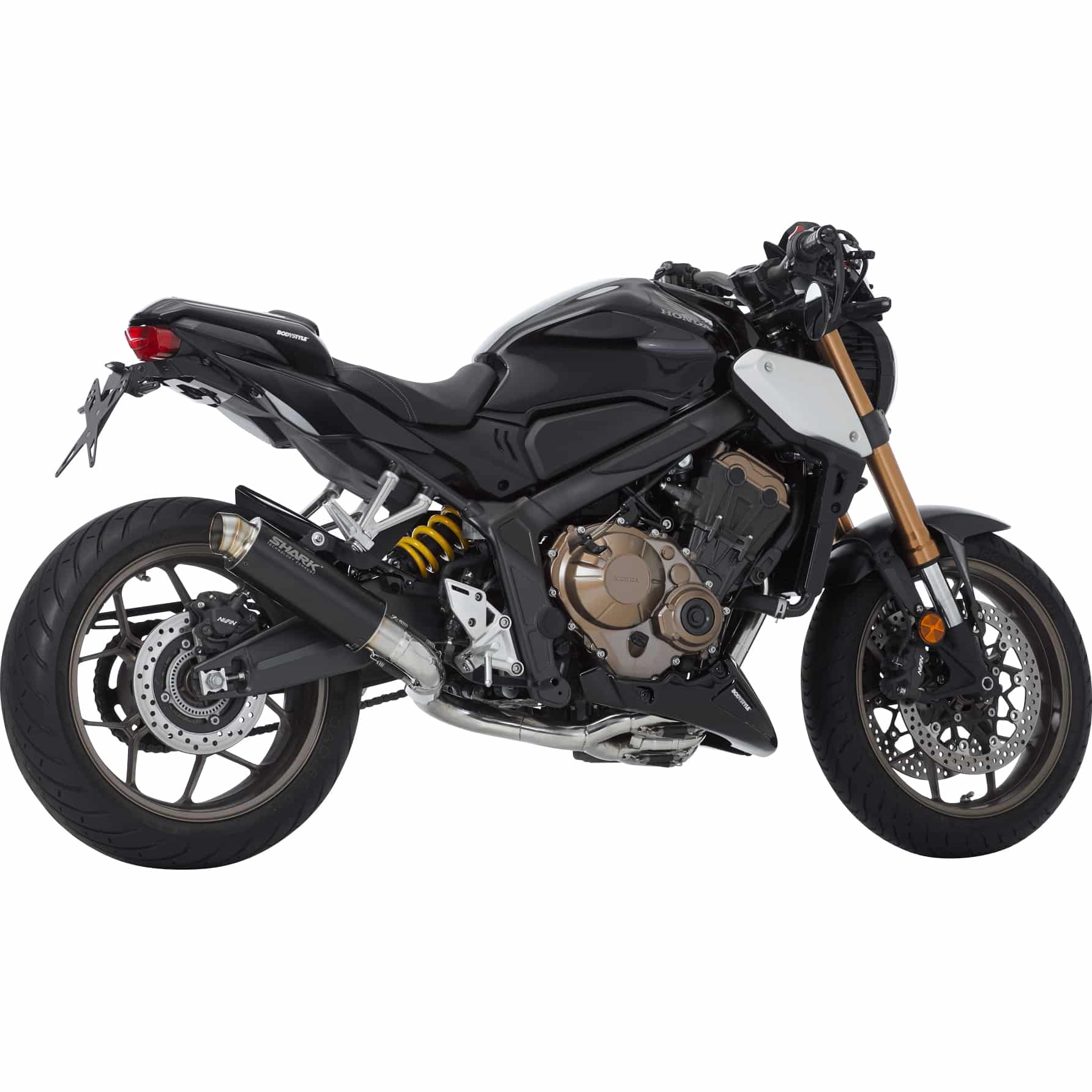 Shark exhaust SRC4 Auspuff 4in1 schwarz 845071 für Honda CB/CBR 650 R - Motorradteile & Ersatzteile - Auspuff