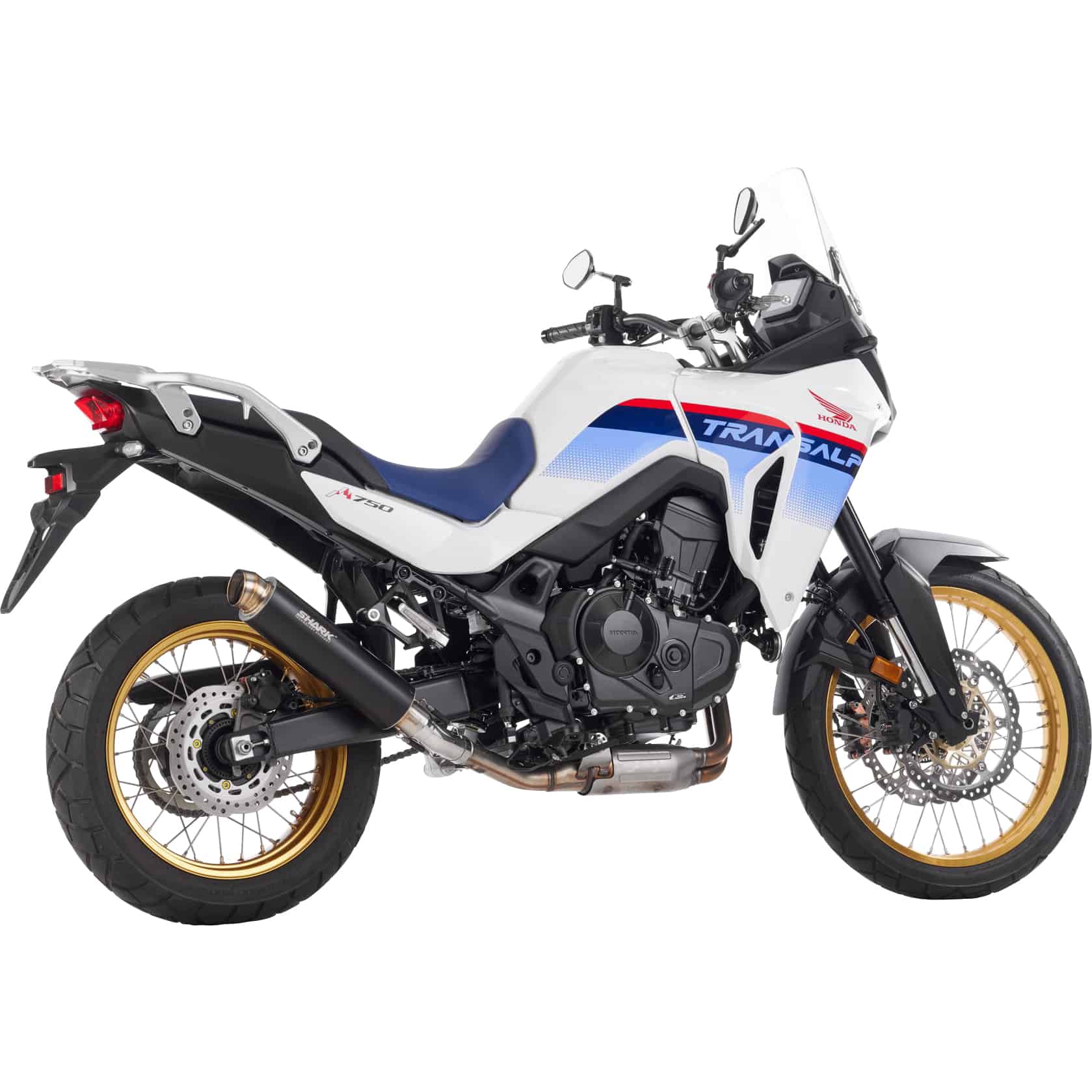 Shark exhaust SRC4 Auspuff schwarz für Honda XL 750 Transalp - Motorradteile & Ersatzteile - Auspuff
