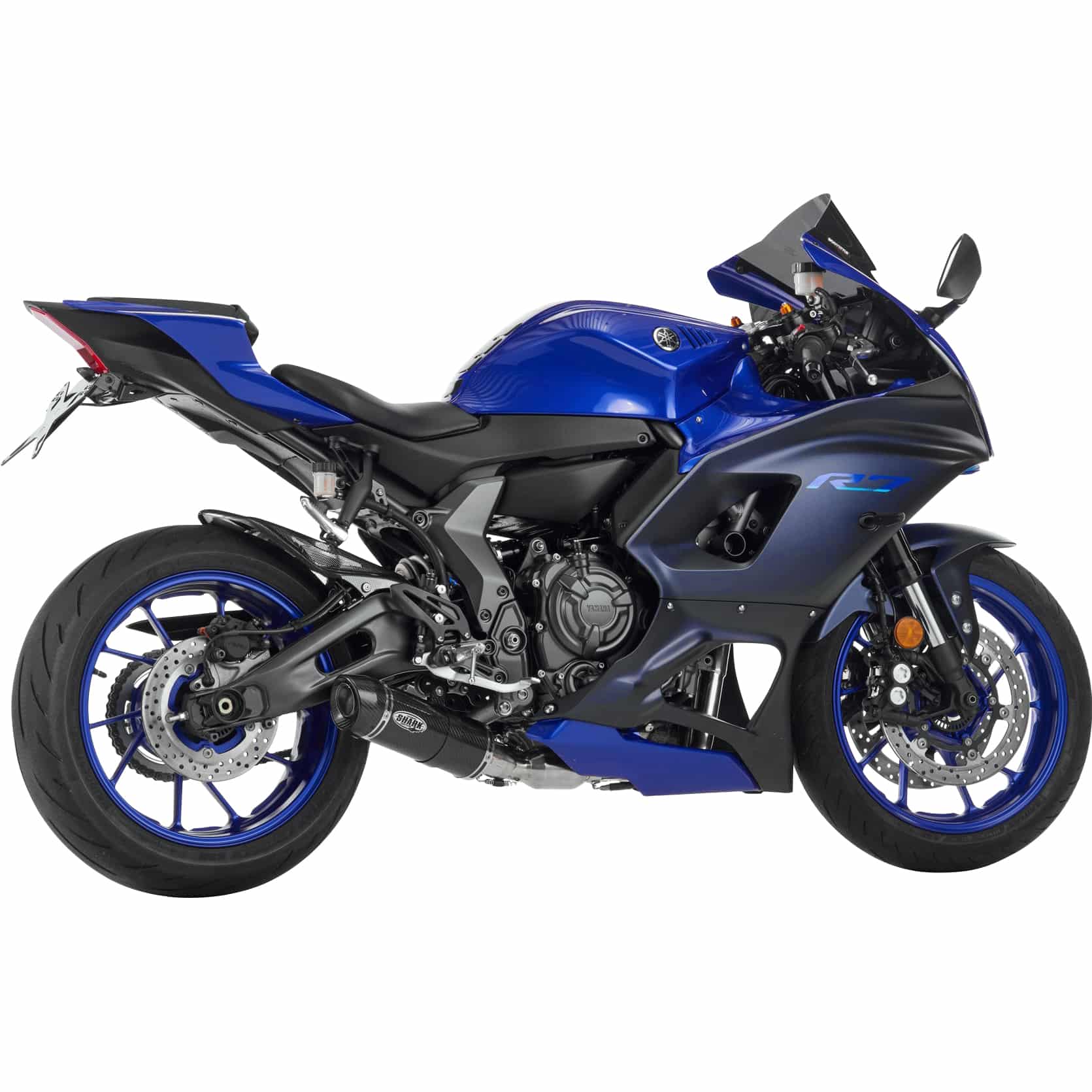 Shark exhaust Street GP Auspuff 2in1 short Carbon für Yamaha YZF R7 2022- - Motorradteile & Ersatzteile - Auspuff